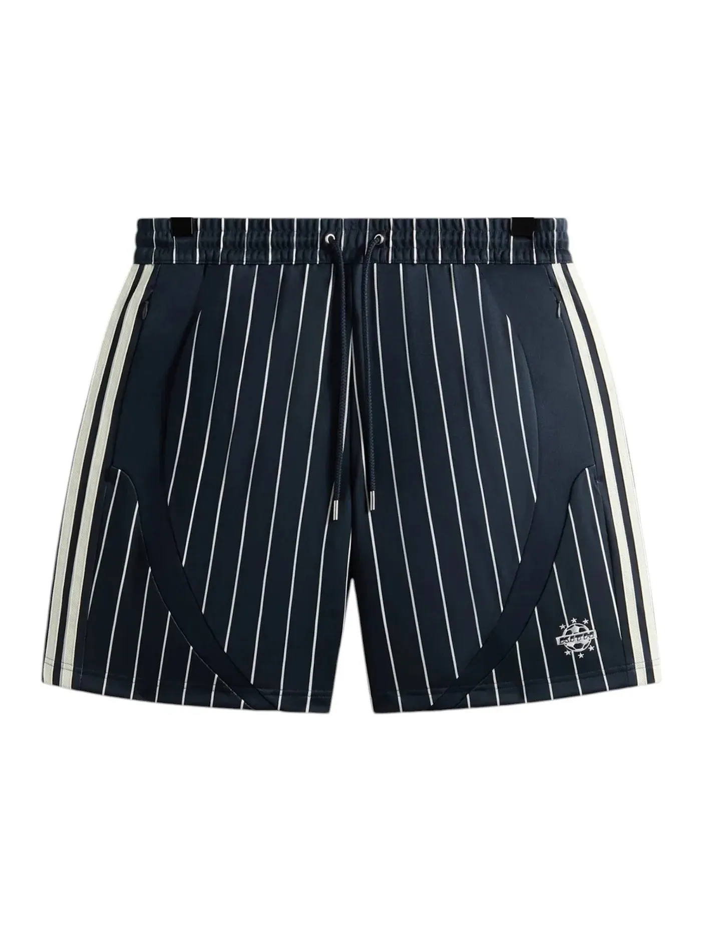 Мужские шорты с полосками Kith x Adidas Football Pinstripe Short — изображение 1 из 2, ночной