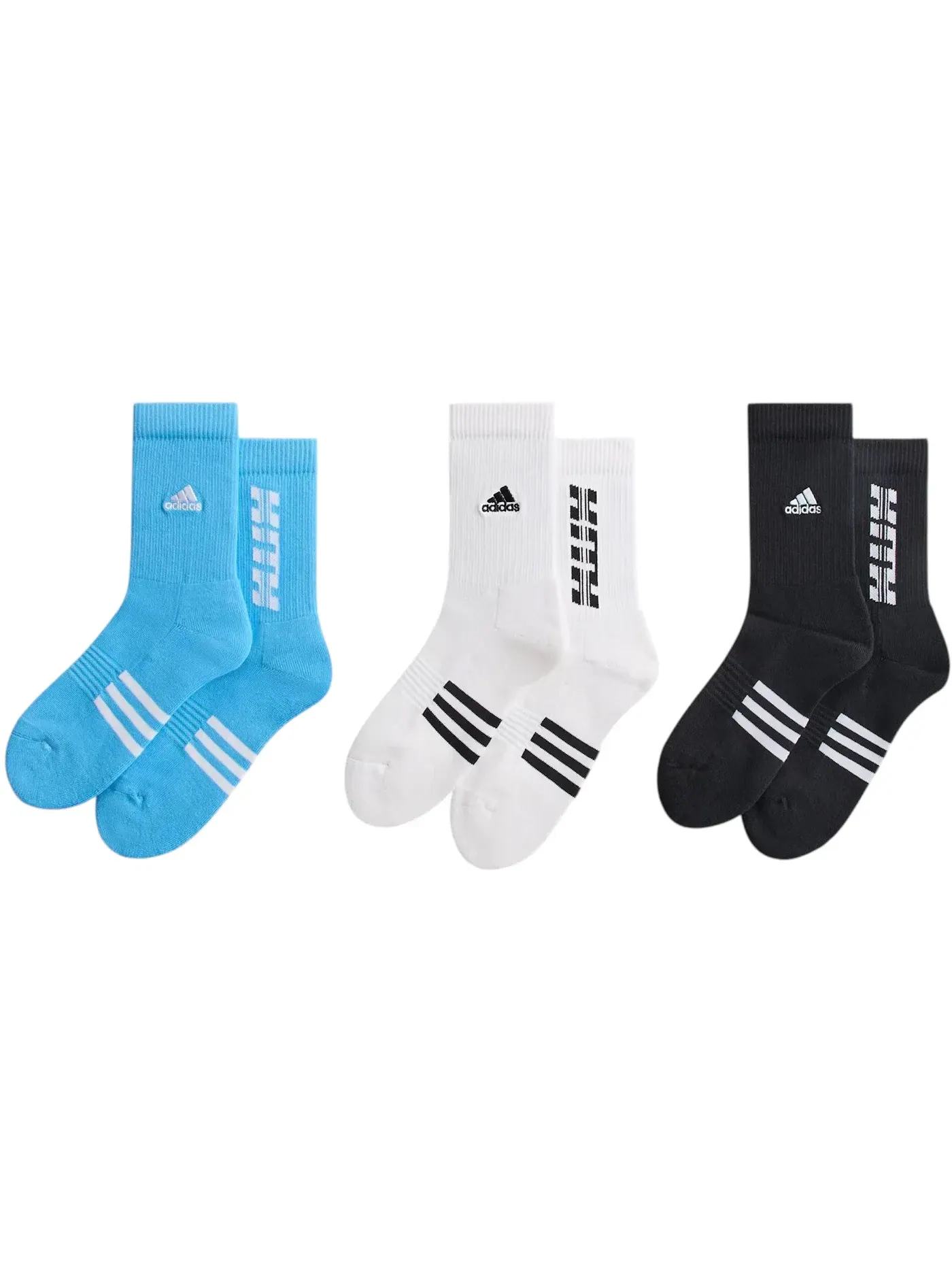 Мужской набор носков с принтом Kith x Adidas Messi Football 3-Pack Crew — изображение 1 из 2, мульти