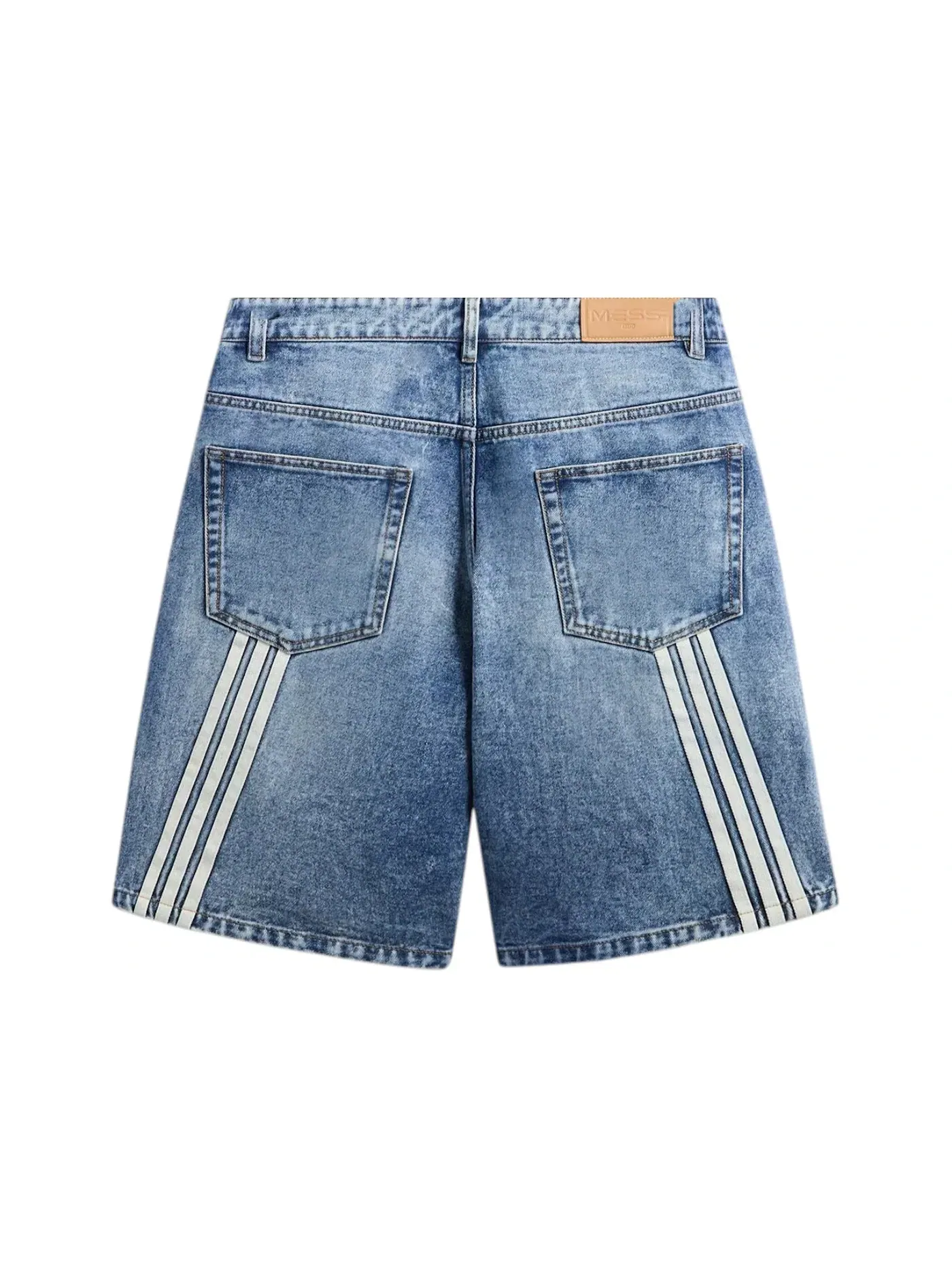 Мужские джинсовые шорты из коллекции Kith x Adidas Messi Football Kith, Aurora/Ink — изображение 2 из 2