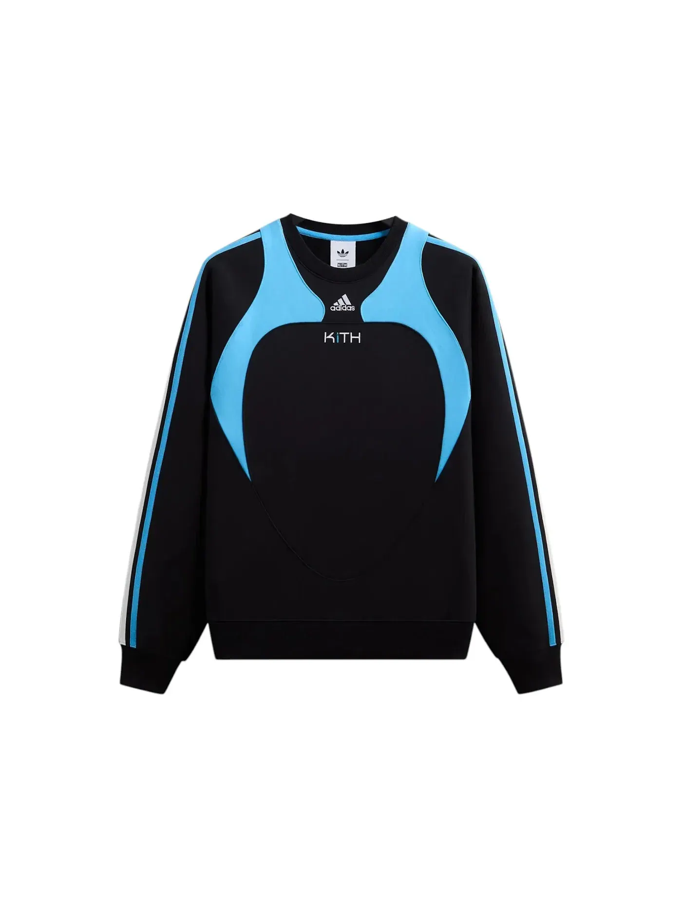 Мужской свитер флисовый с принтом Kith x Adidas Messi Football Fleece Sweater — изображение 1 из 1, черный