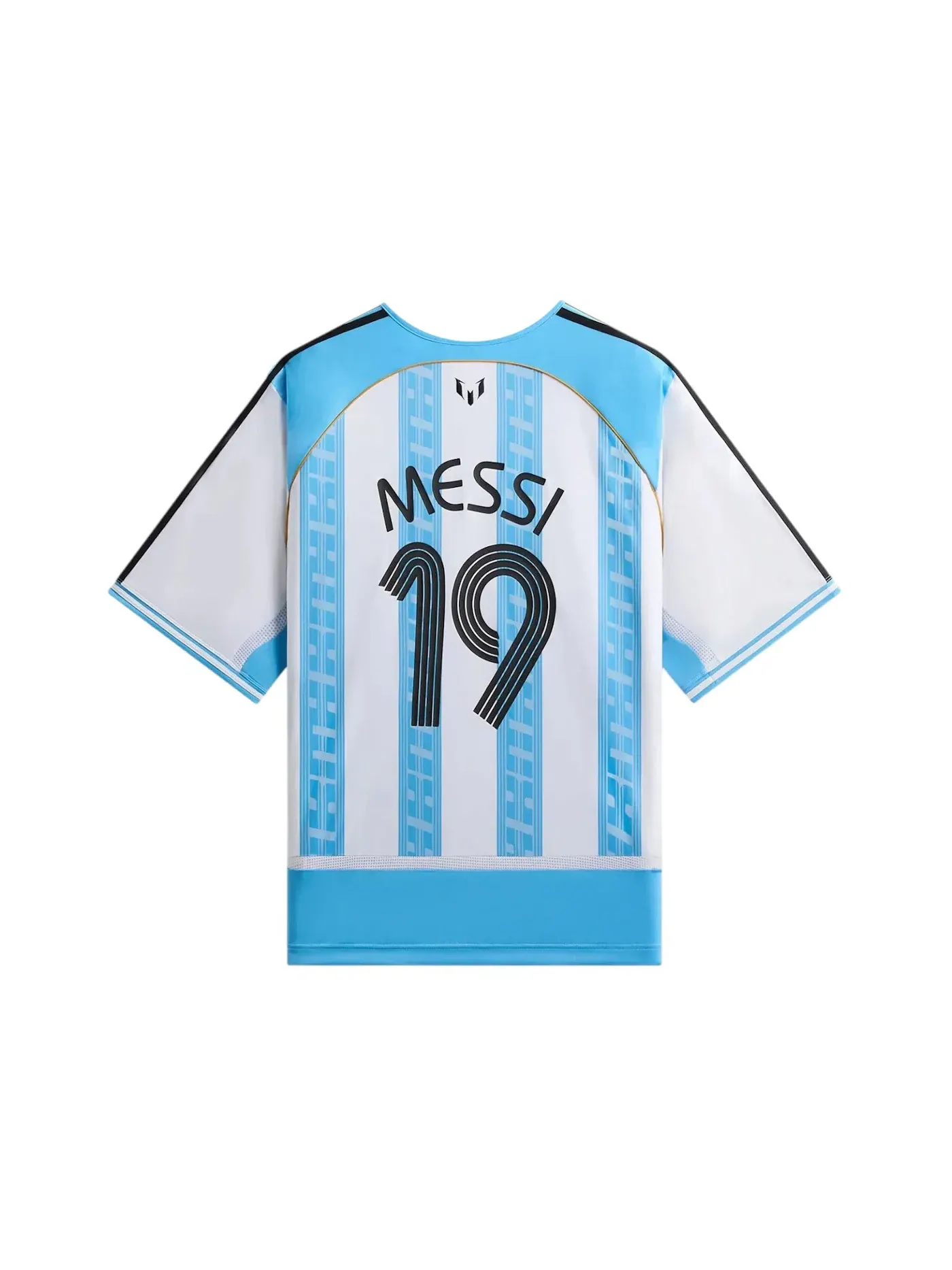 Мужская футбольная джерси с принтом Kith x Adidas Messi Jersey Kith — изображение 2 из 2, синий/белый