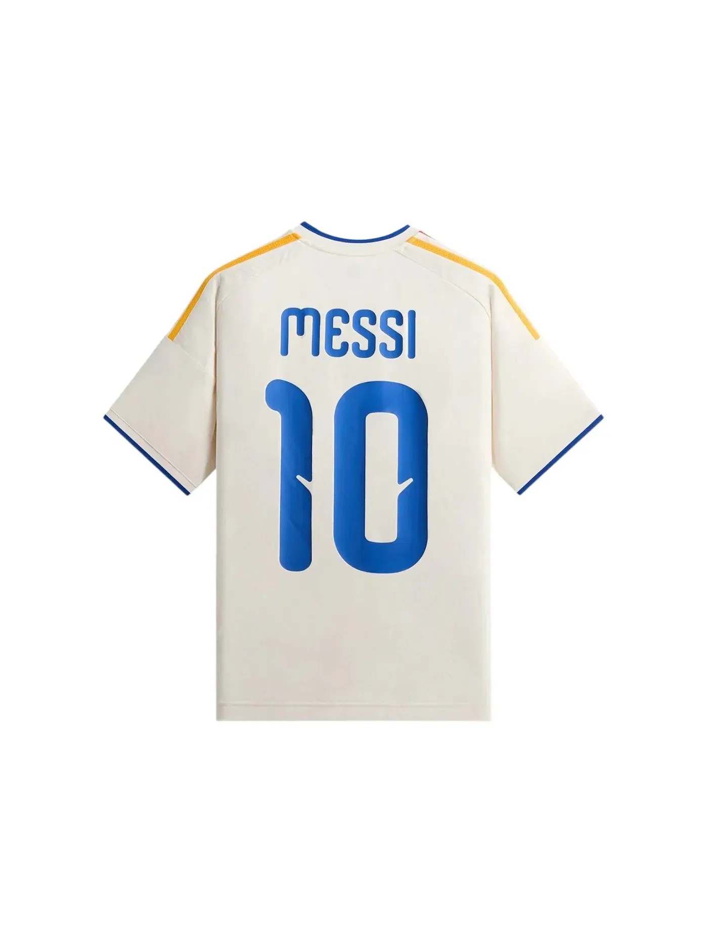 Мужская футбольная джерси с воротником-стойкой Messi Kith — изображение 2 из 2, белый