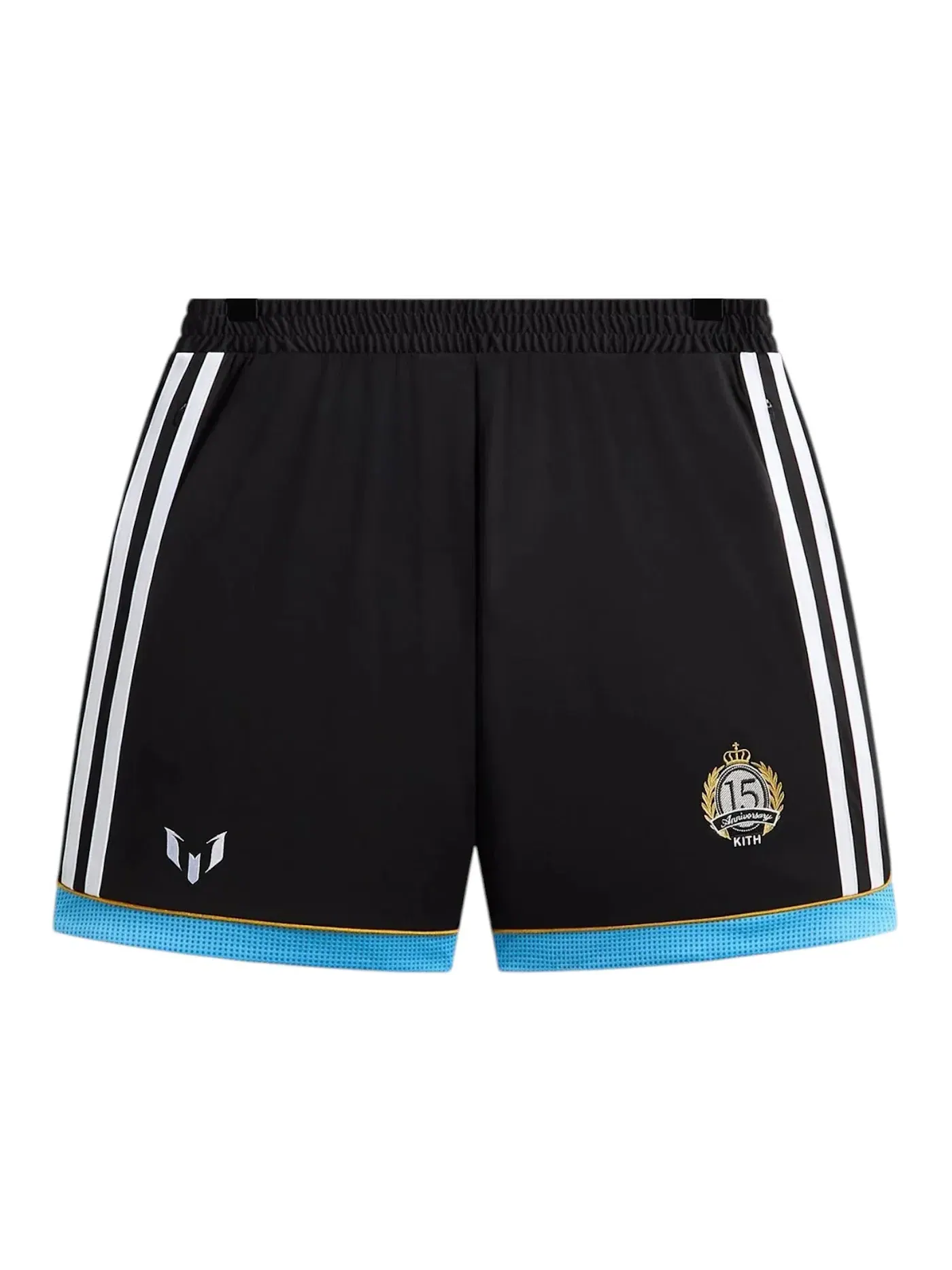 Мужские шорты футбольные Kith x Adidas Messi Football Short — изображение 1 из 2, черный/синий