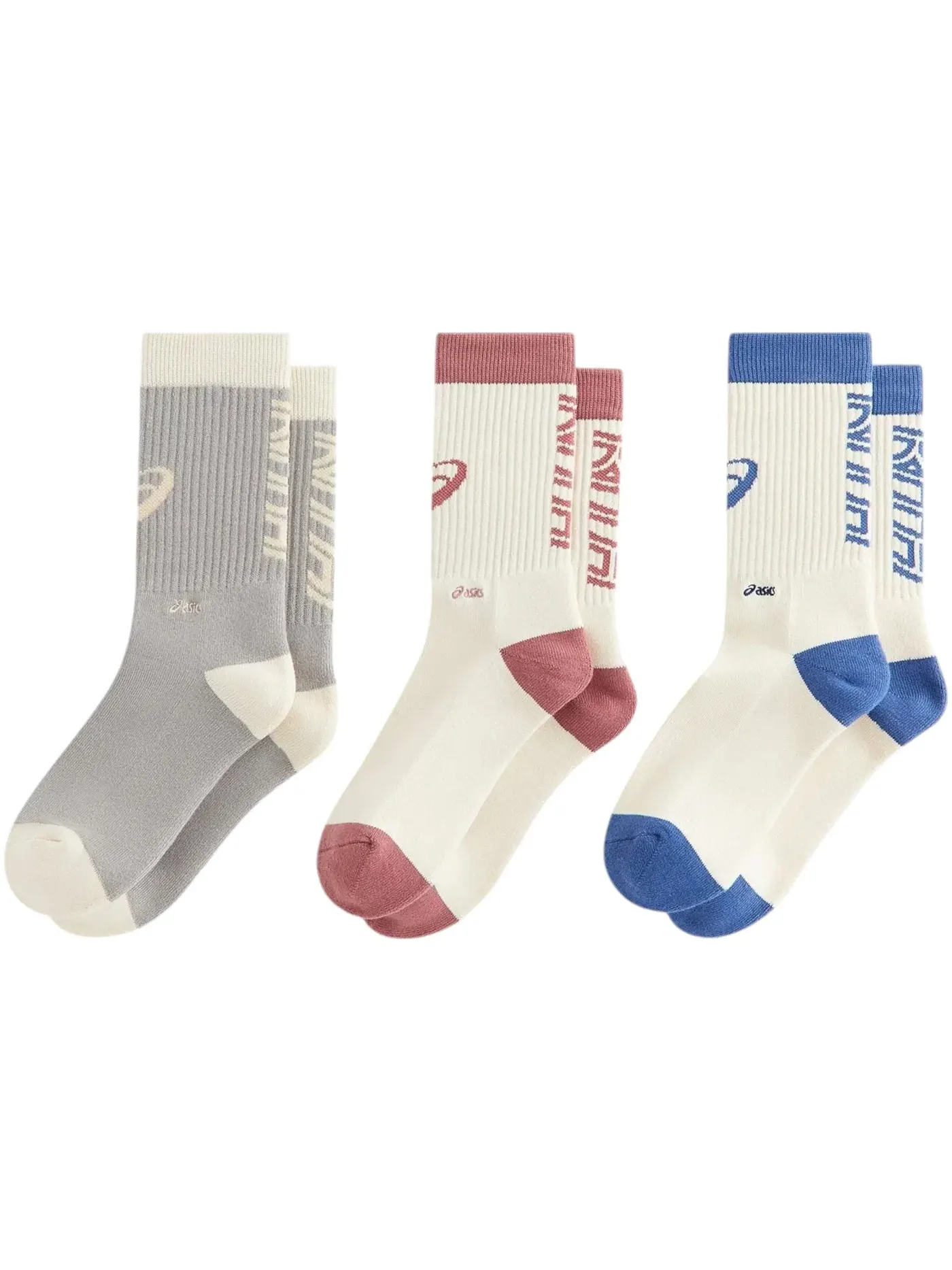 Мужские носки с принтом Kith x ASICS Loyalty Exclusive 3 Pack Crew Socks Multi — изображение 1 из 2, мульти