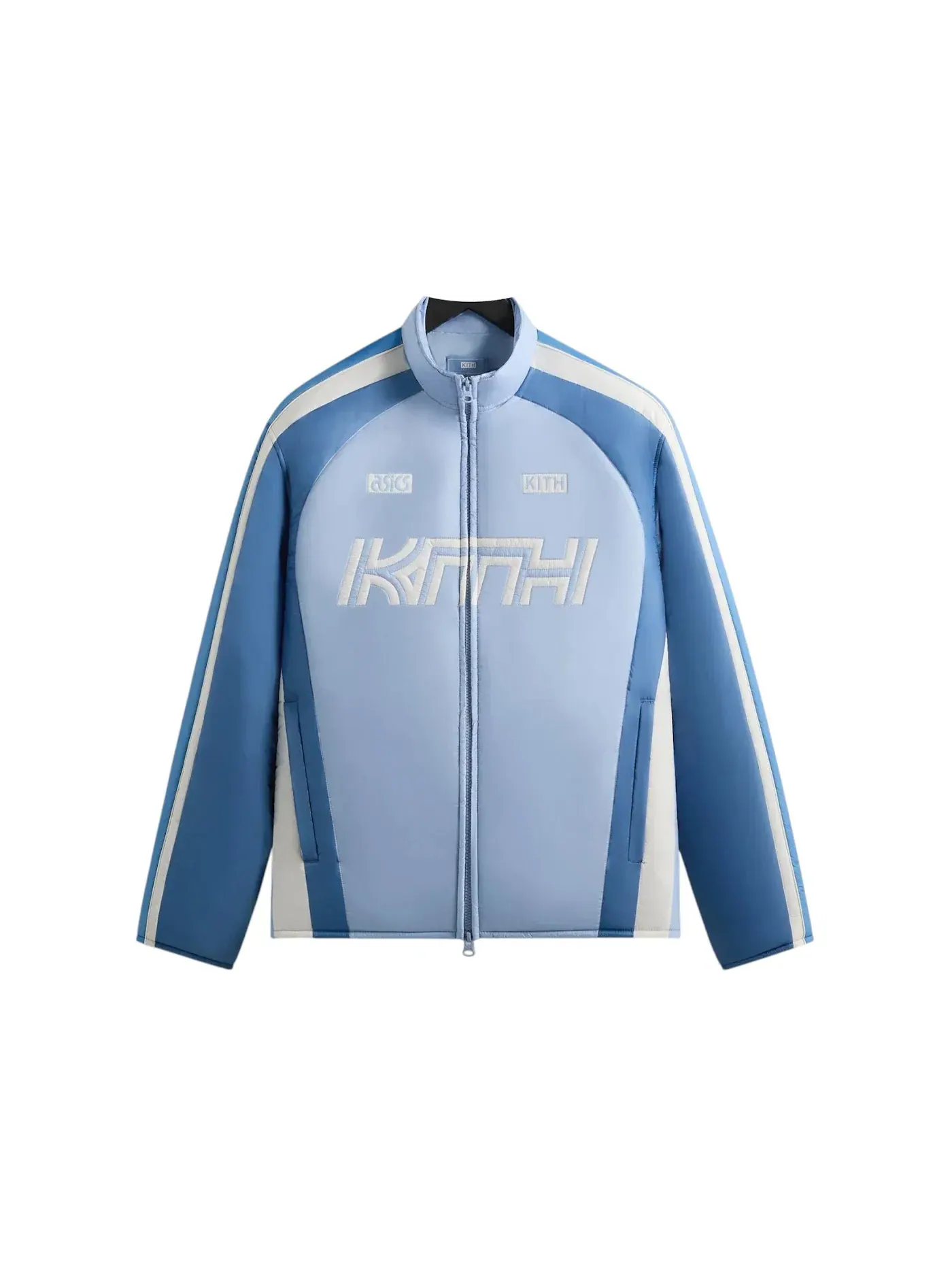 Мужская куртка с логотипом Kith x ASICS Loyalty Exclusive Puffed Brixton Track Jacket, Voyage — изображение 1 из 2