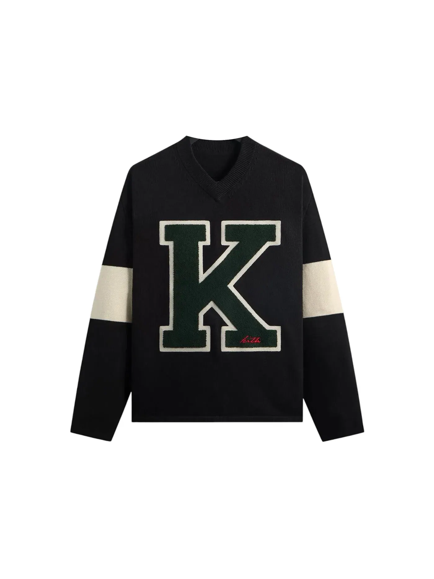 Мужской свитер с принтом Kith x Avirex Beau Knit K Jersey — изображение 1 из 2, черный