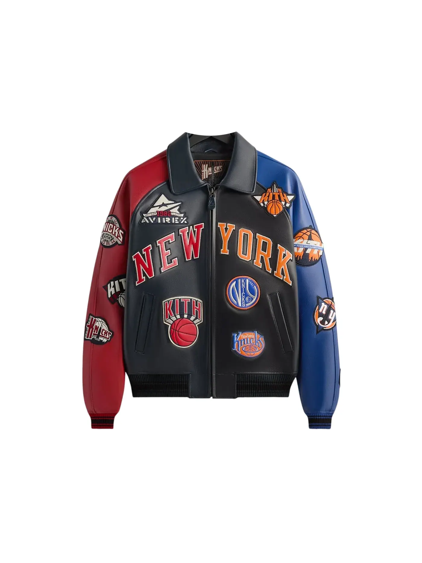Мужская куртка с принтом Kith x Avirex x New York Knicks Madison Square Garden Icon Jacket Multi — изображение 1 из 2, мульти