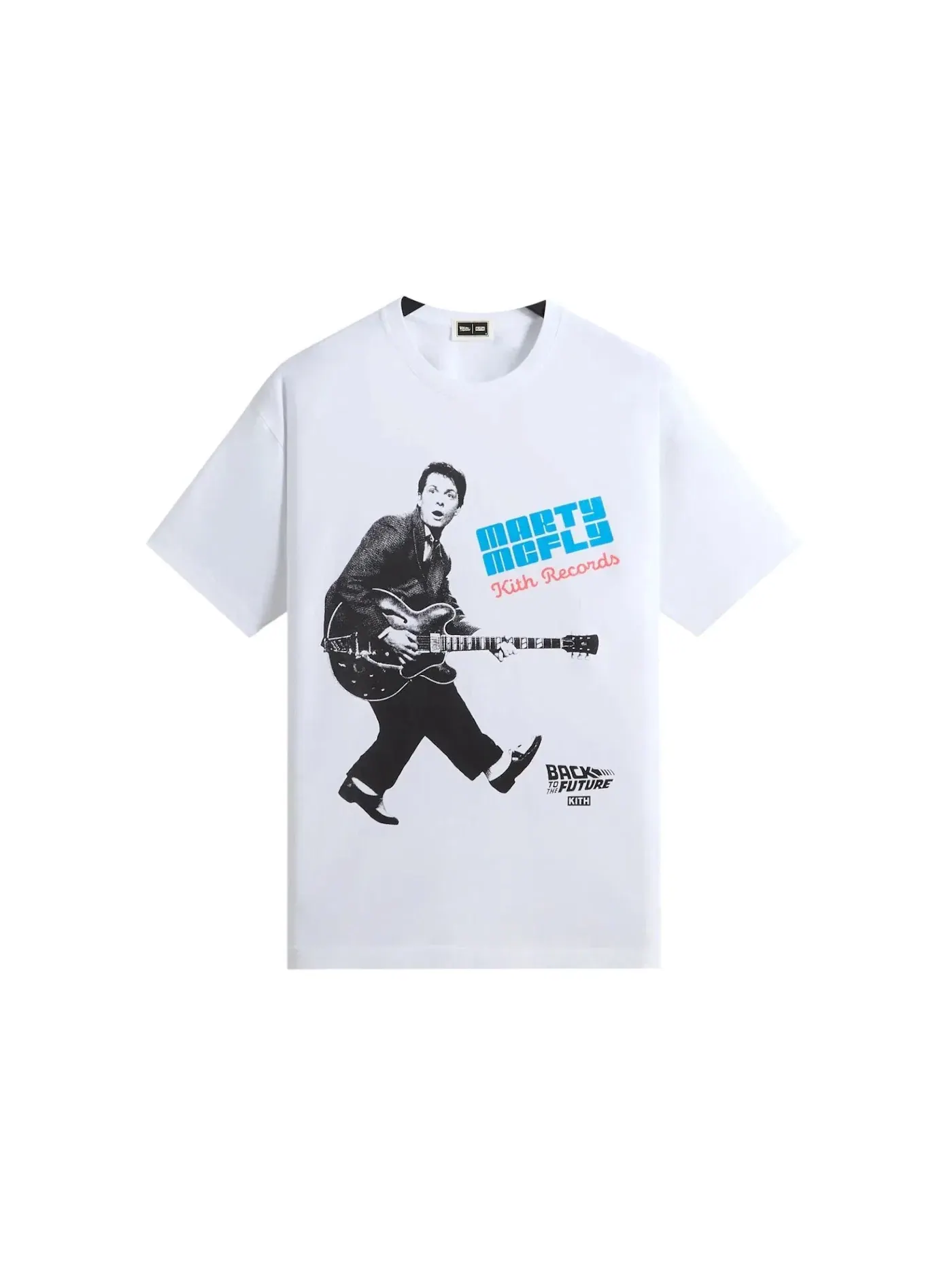 Мужская футболка с принтом Kith x Back to the Future Chuck Berry Standard Crispy Tee — изображение 1 из 2, белый