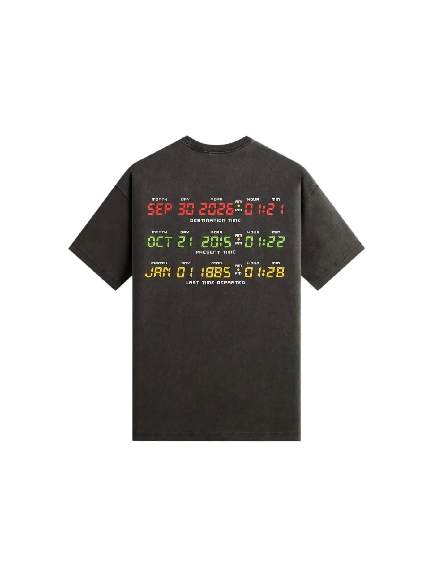 Мужская футболка с принтом Kith x Back to the Future DeLorean Vintage Tee — изображение 2 из 2, черный