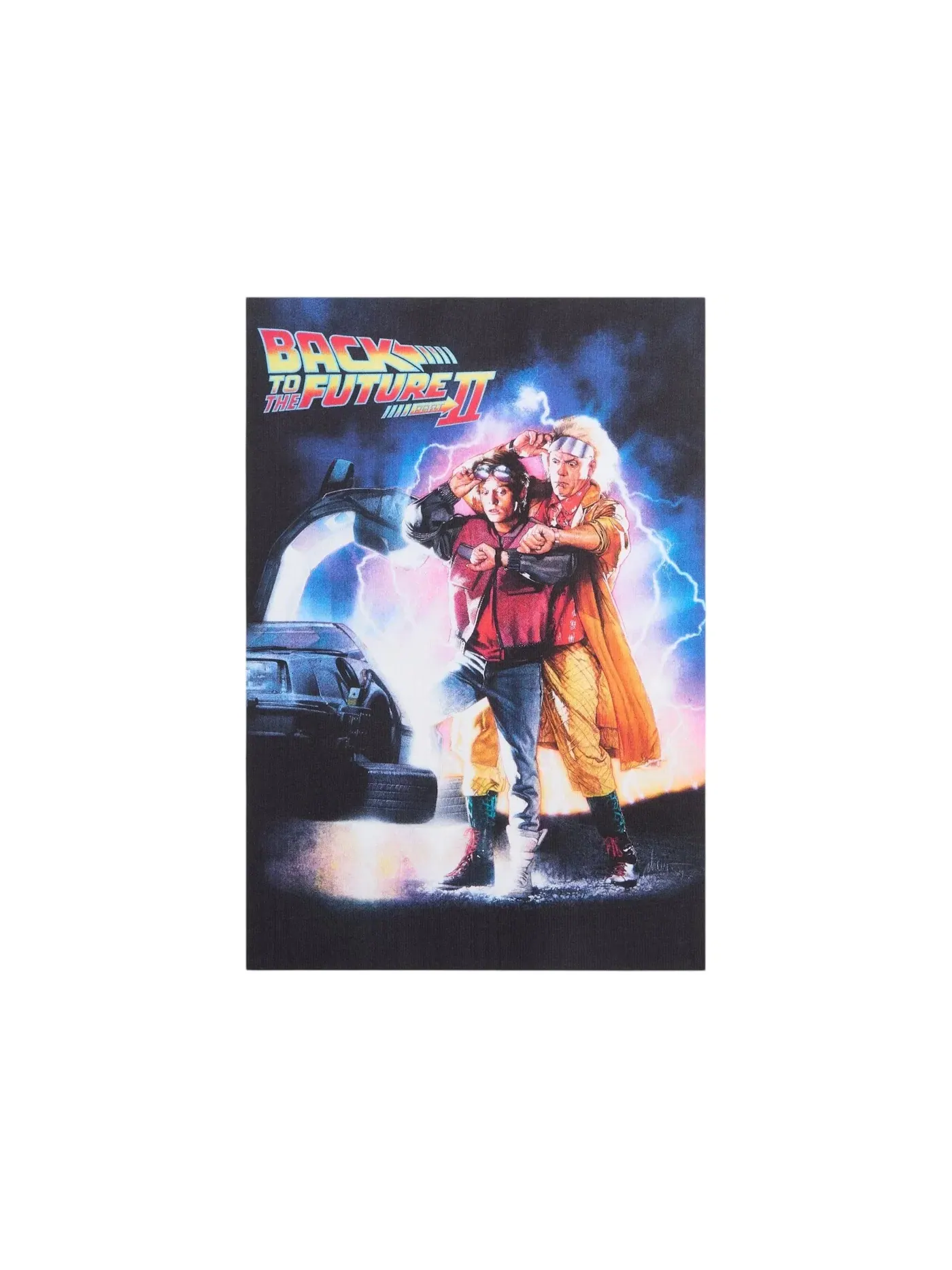 Мужская футболка с принтом Kith x Back to the Future II Movie Poster Vintage Tee — изображение 3 из 3, белый