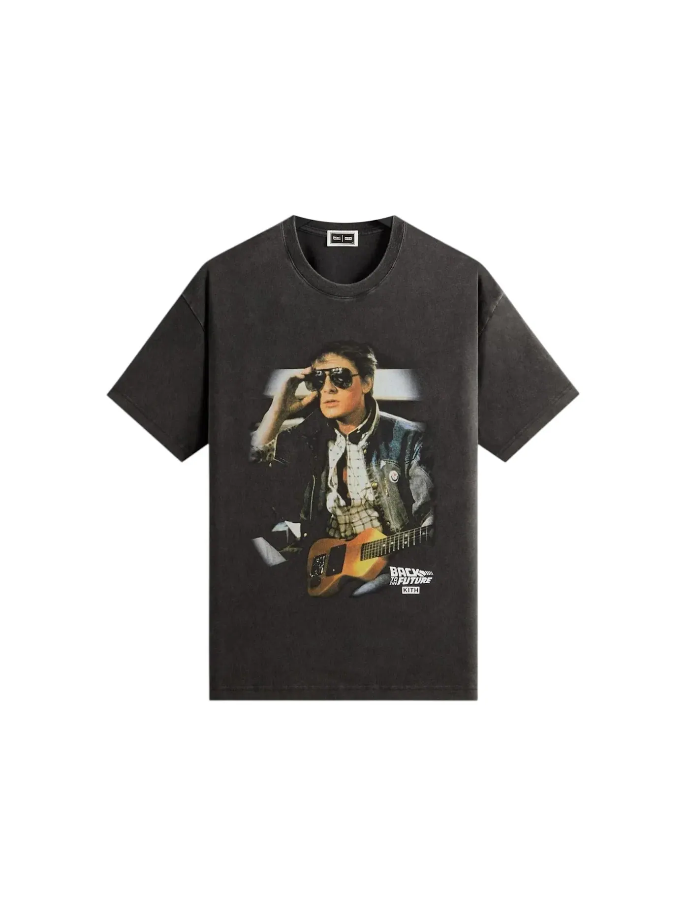 Мужская футболка с принтом Kith x Back to the Future Marty Shades Vintage Tee Kith — изображение 1 из 2, черный