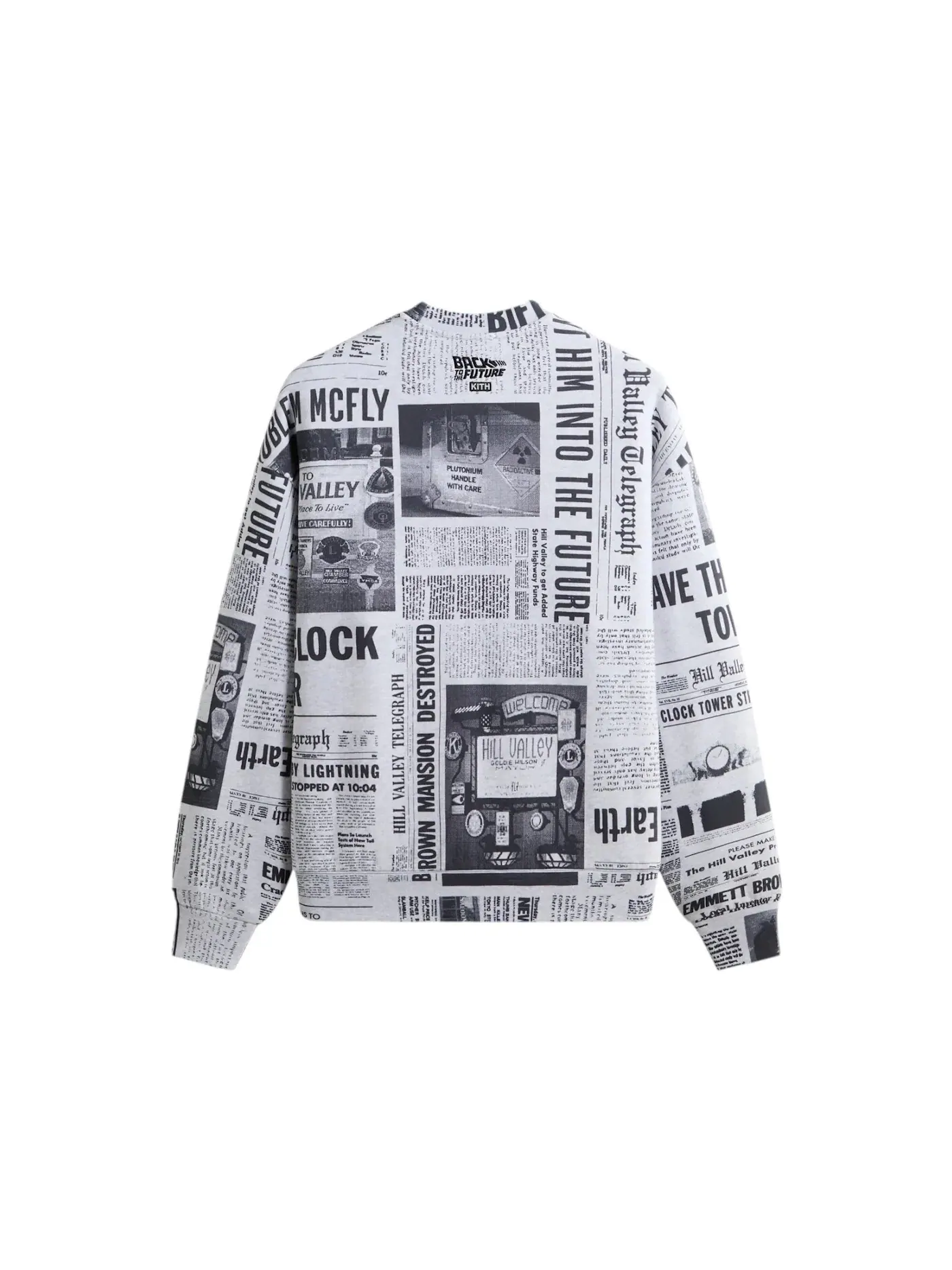 Мужской свитшот с принтом Nelson Crewneck Kith — изображение 2 из 2, светлый серый
