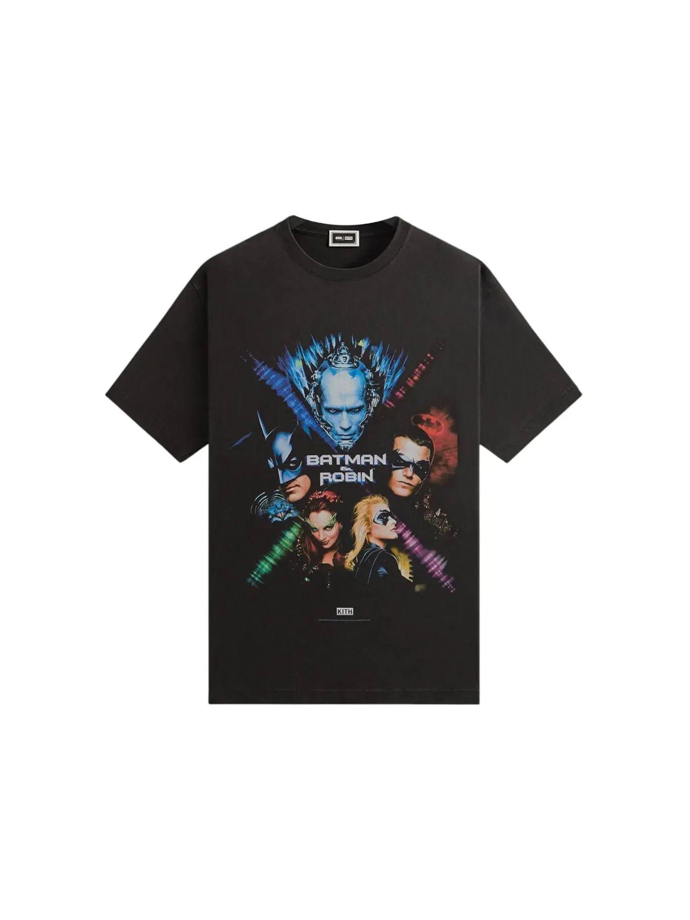 Мужская футболка с принтом Kith x Batman And Robin Vintage Tee — изображение 1 из 2, черный