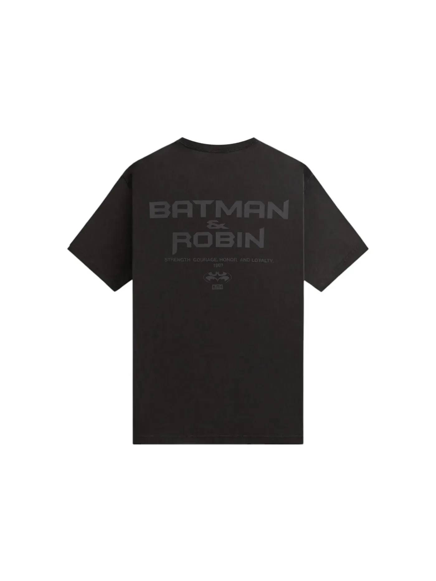 Мужская футболка с принтом Kith x Batman And Robin Vintage Tee — изображение 2 из 2, черный