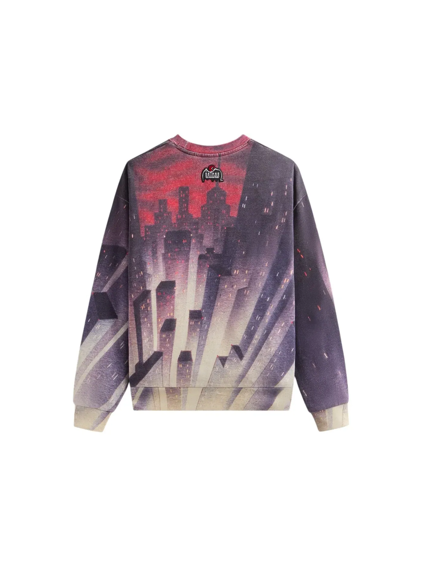 Мужской свитшот с принтом Kith x Batman Animated City Vintage Nelson Crewneck — изображение 2 из 2, соблазн