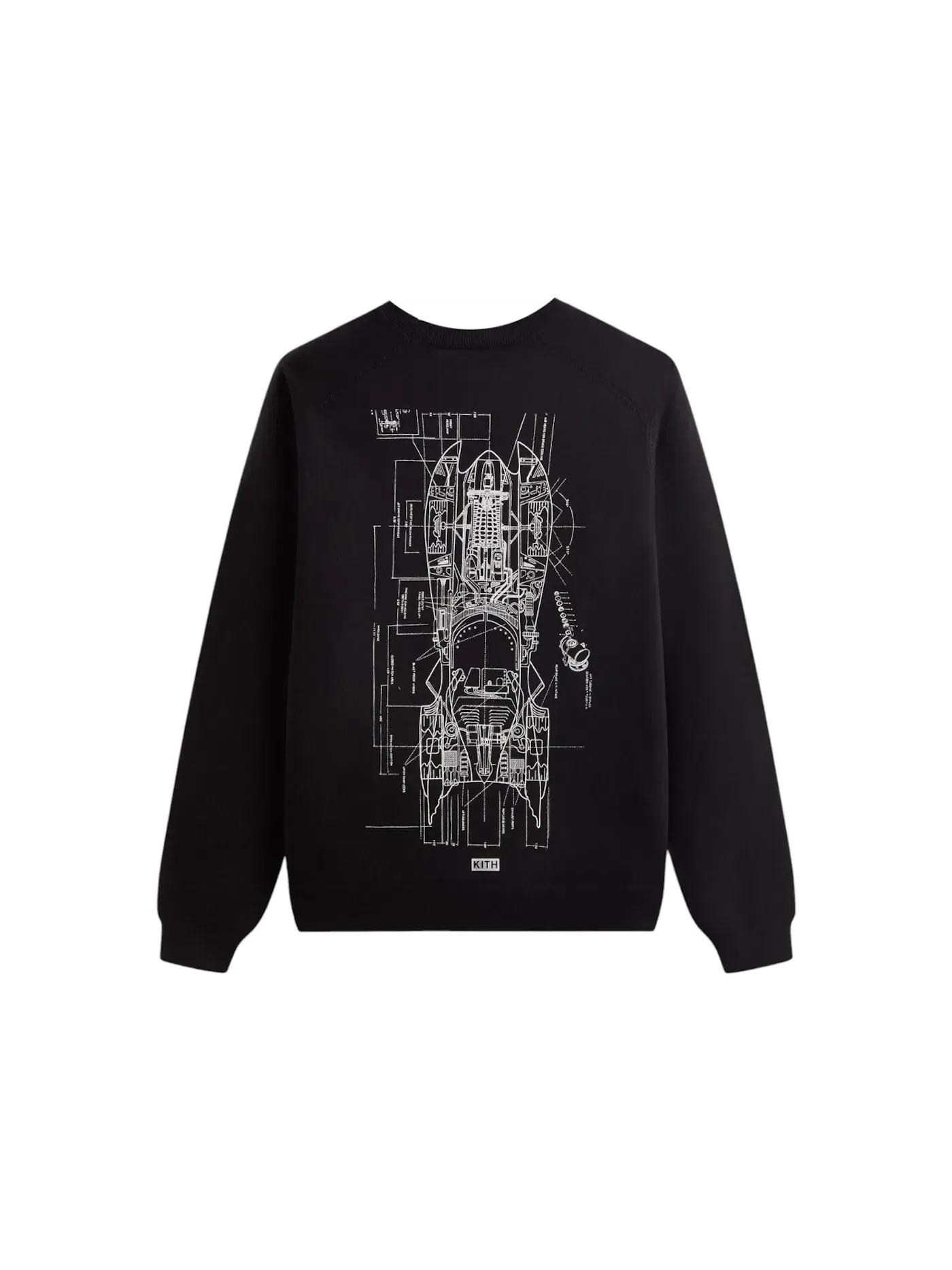 Мужской свитер с принтом Kith x Batman Batmobile Sweater — изображение 2 из 2, черный