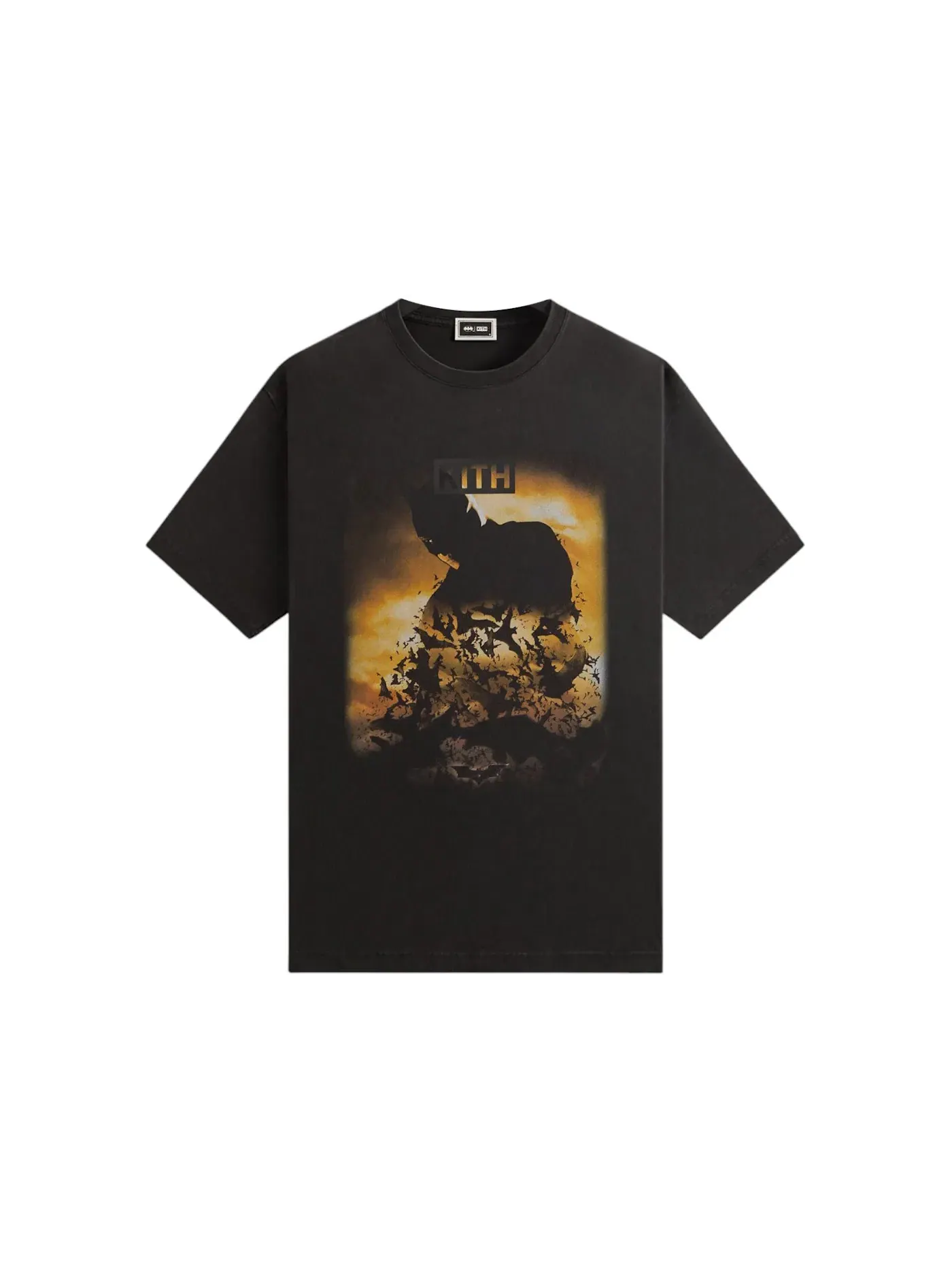 Мужская футболка с принтом Kith x Batman Begins Vintage Tee Kith — изображение 1 из 2, черный