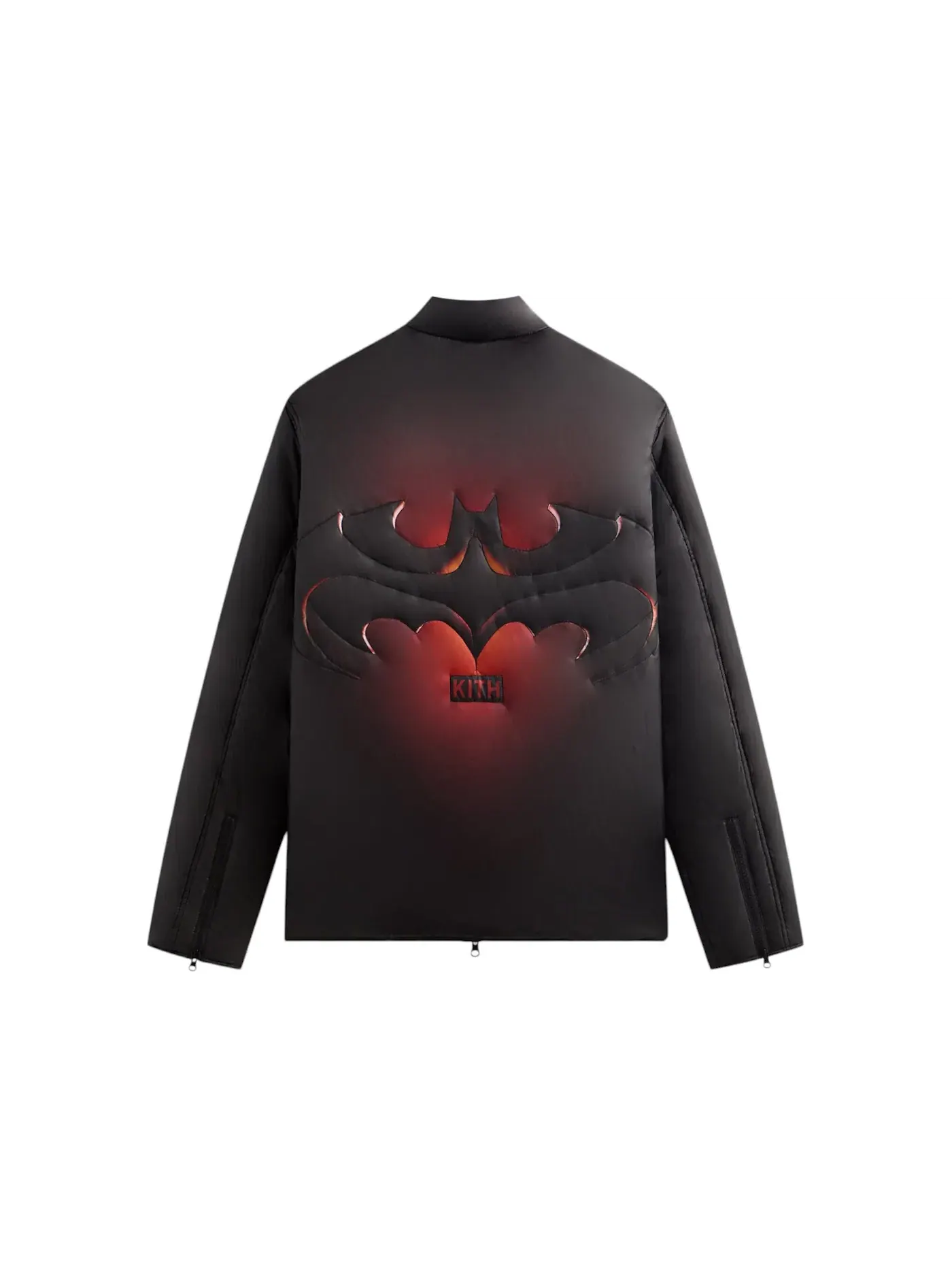 Мужская куртка стеганая пуховик Kith x Batman Brixton — изображение 2 из 2, черный