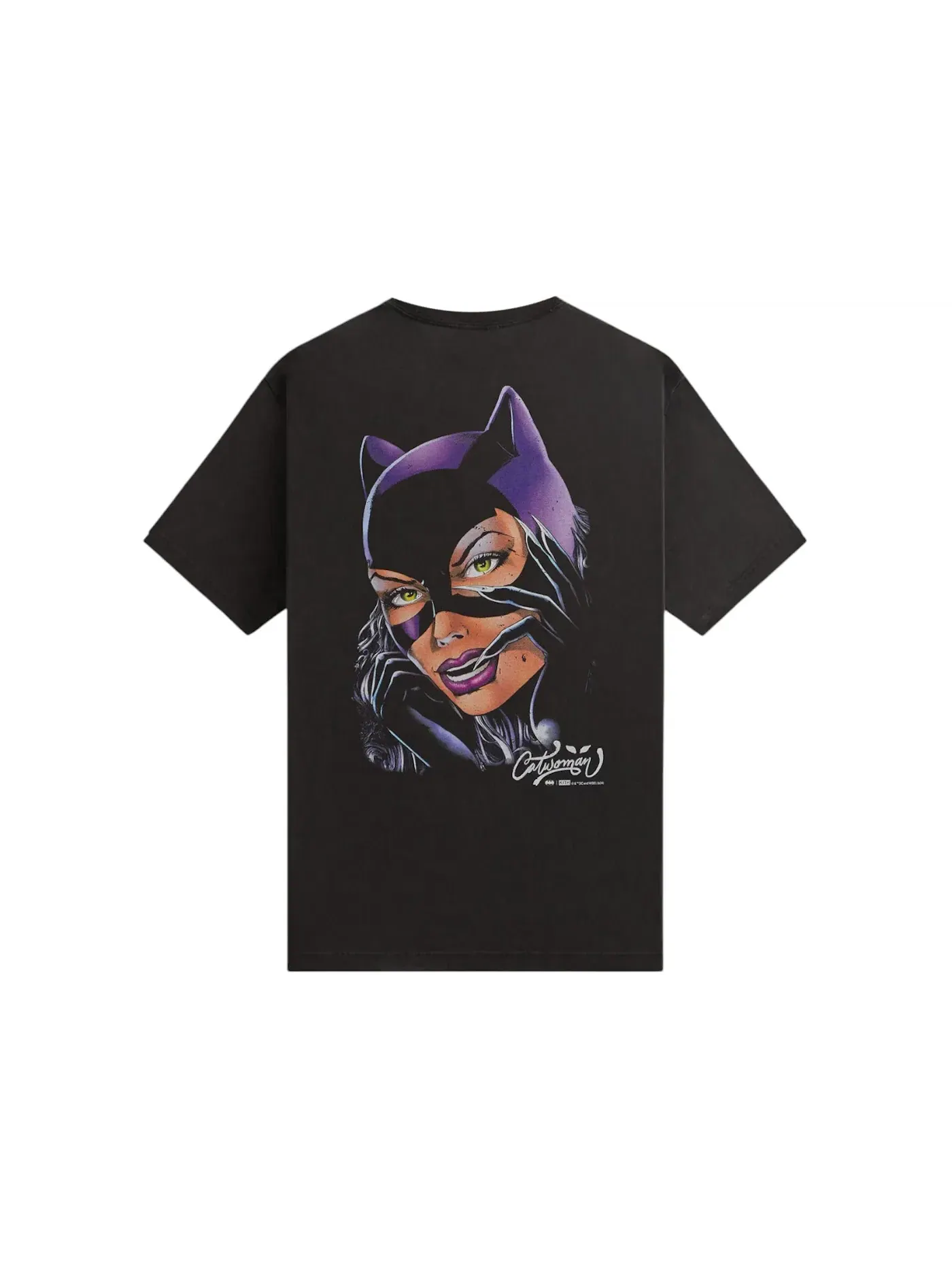 Мужская футболка с принтом Kith x Batman Catwoman Vintage Tee Kith — изображение 2 из 2, черный