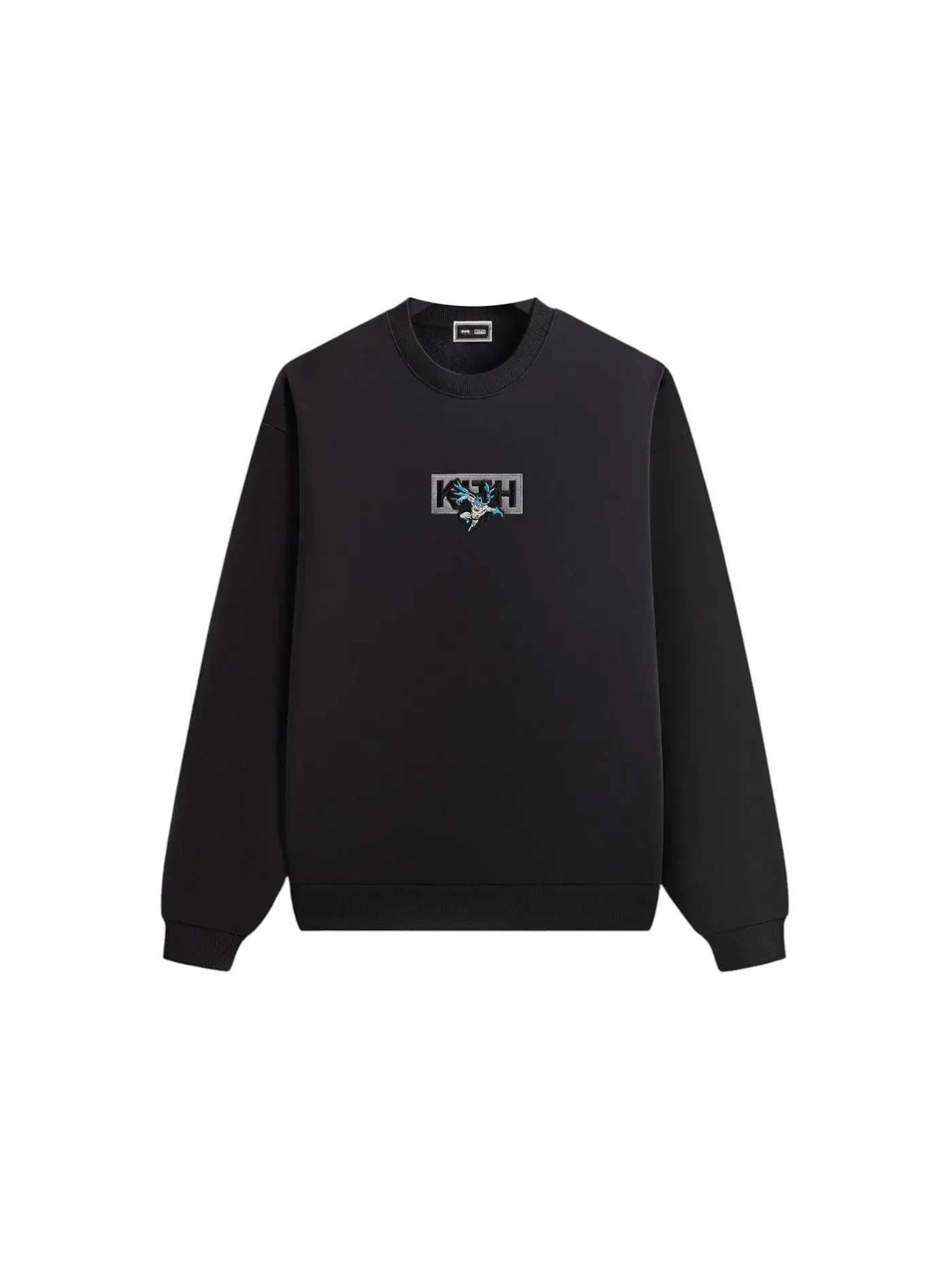 Мужской свитшот с принтом Kith x Batman Classic Vintage Nelson Crewneck — изображение 1 из 2, черный