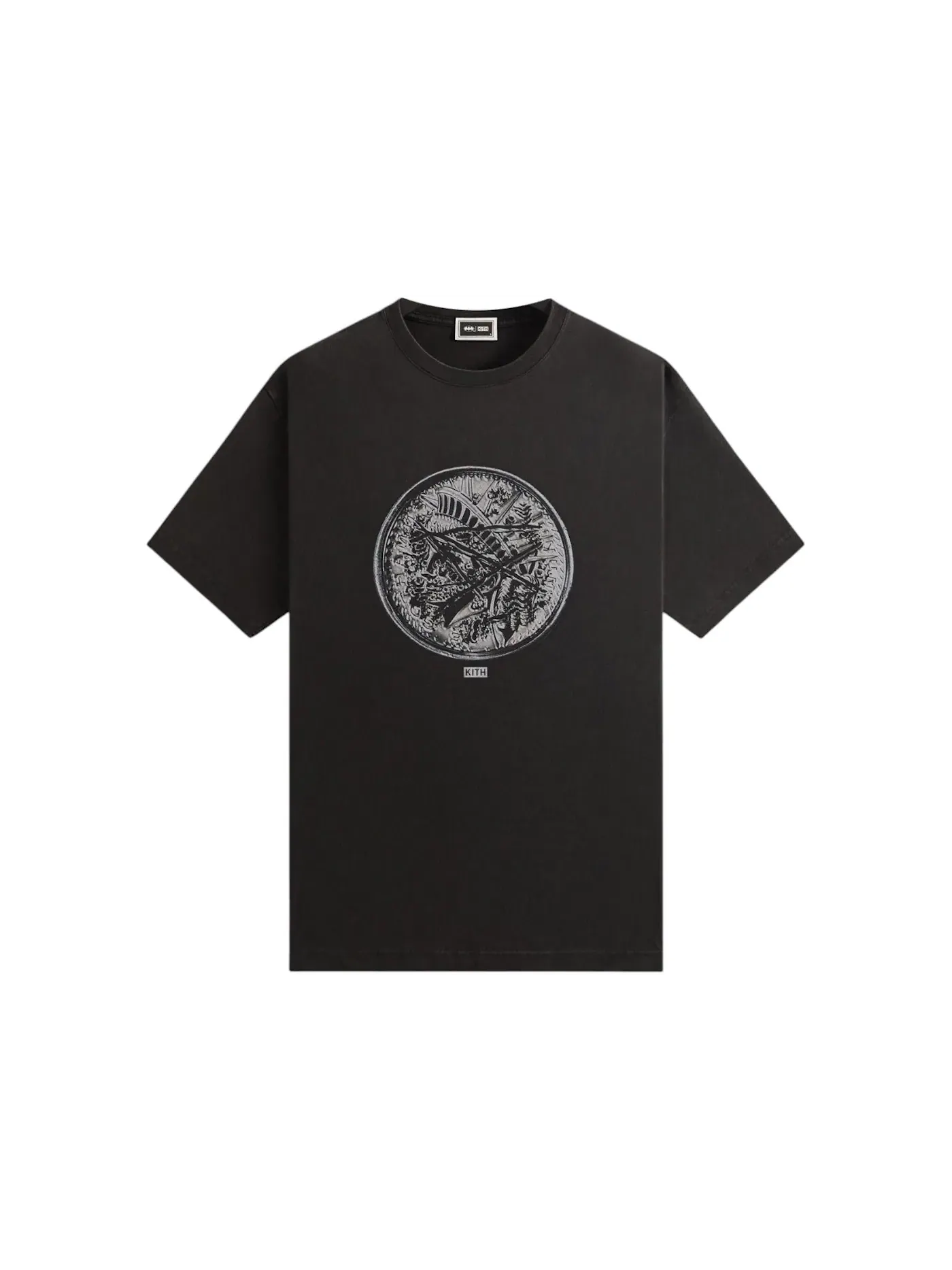 Мужская футболка с принтом Kith x Batman Coin Vintage Tee Kith — изображение 1 из 2, черный