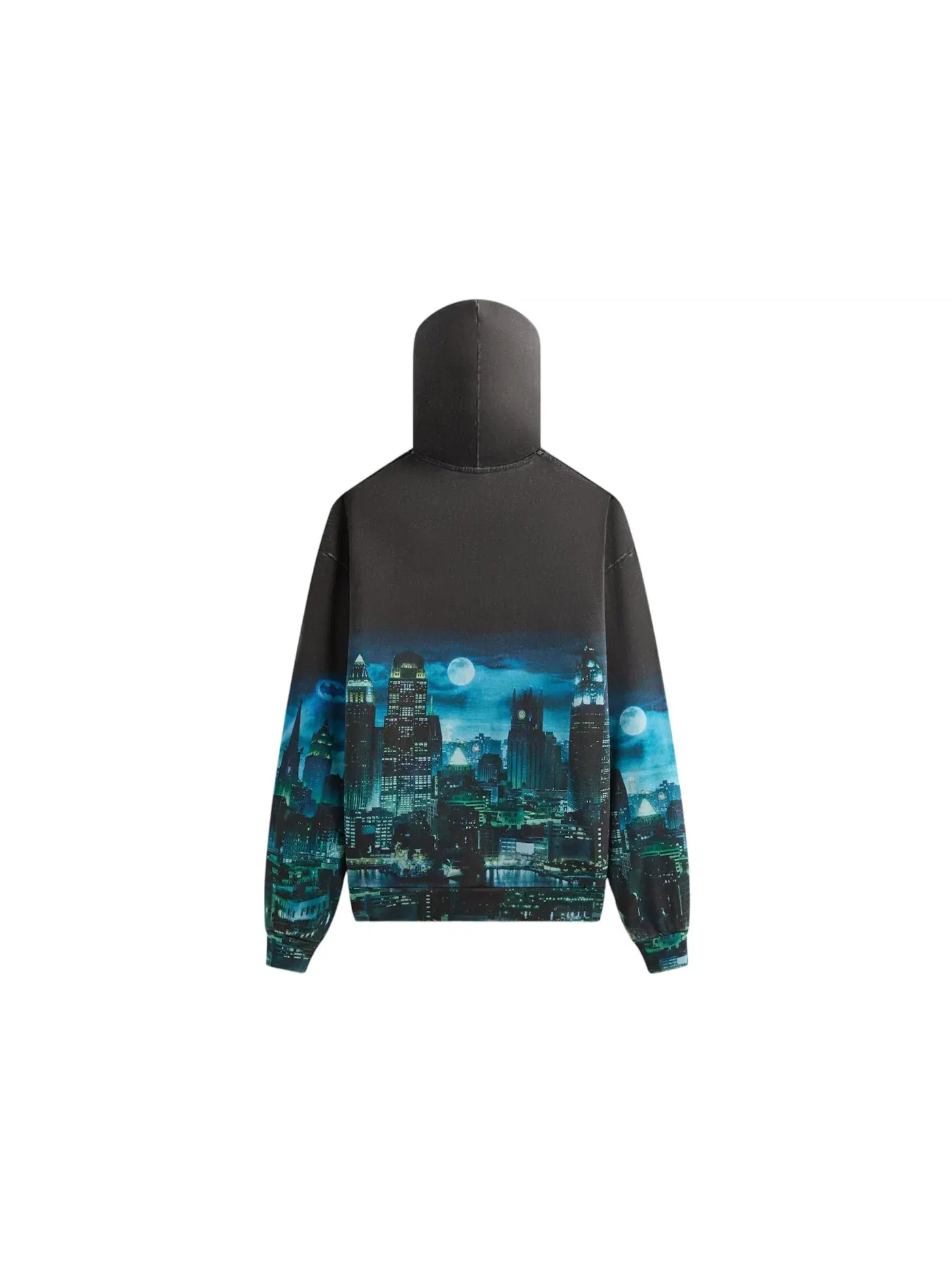 Мужская худи Kith x Batman Gotham Vintage Nelson Hoodie Black — изображение 2 из 2