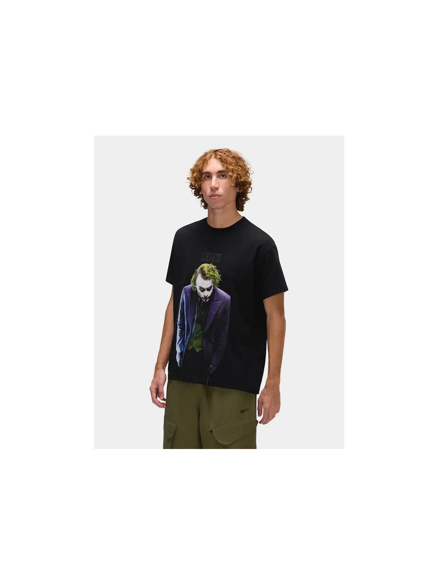 Мужская футболка с принтом Kith Batman Joker Tee — изображение 3 из 5, черный