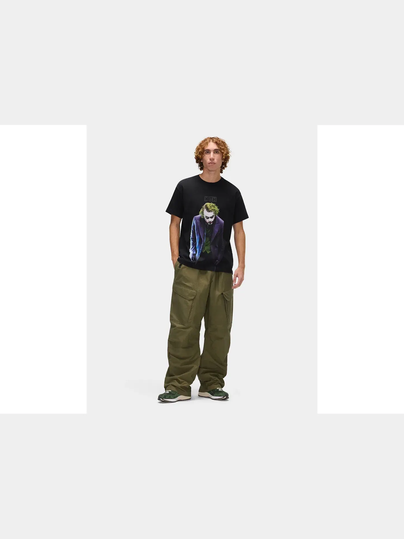 Мужская футболка с принтом Kith Batman Joker Tee — изображение 5 из 5, черный