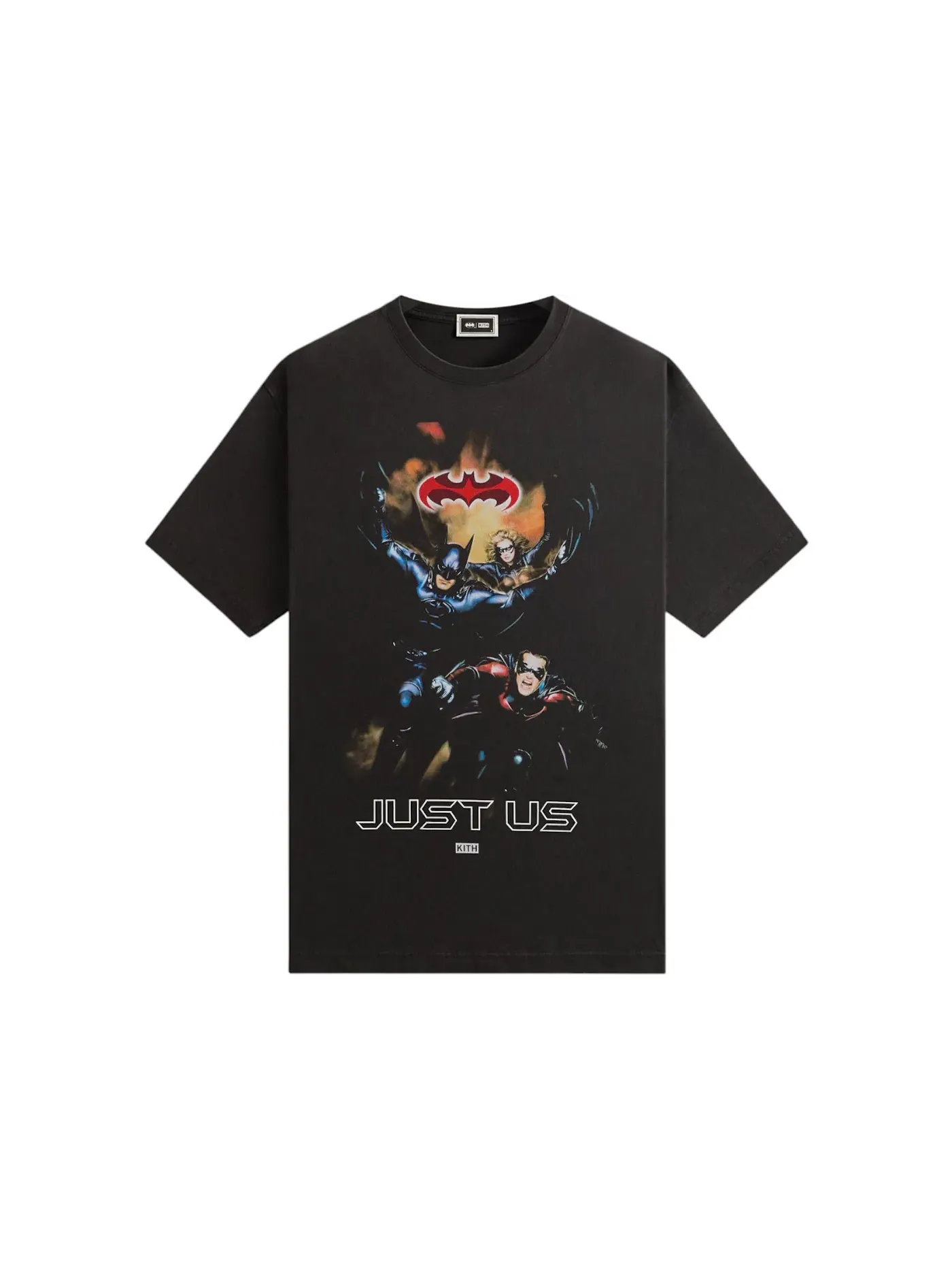 Мужская футболка с принтом Kith x Batman Just Us Vintage Tee Kith — изображение 1 из 2, черный