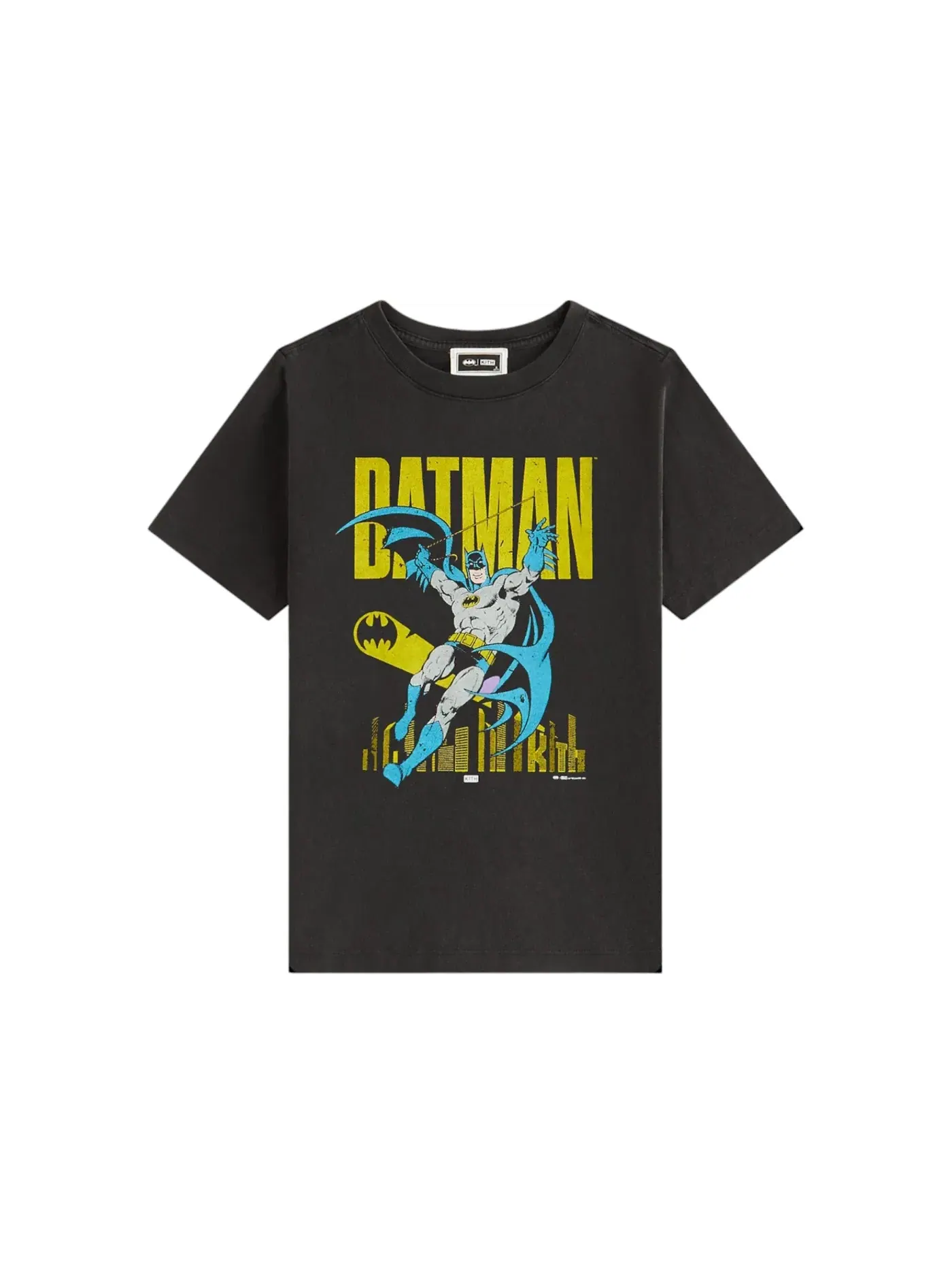 Детская футболка с принтом Kith x Batman Classic Vintage Tee Kith — изображение 1 из 2, черный