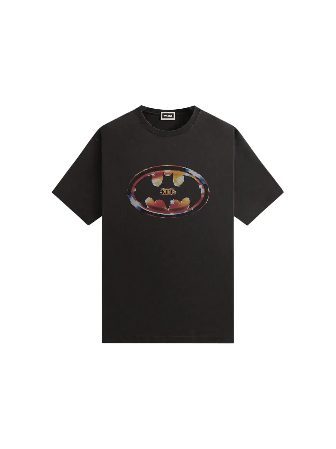 Мужская футболка с винтажной отделкой Kith x Batman Logo Vintage Tee — изображение 1 из 2, черный