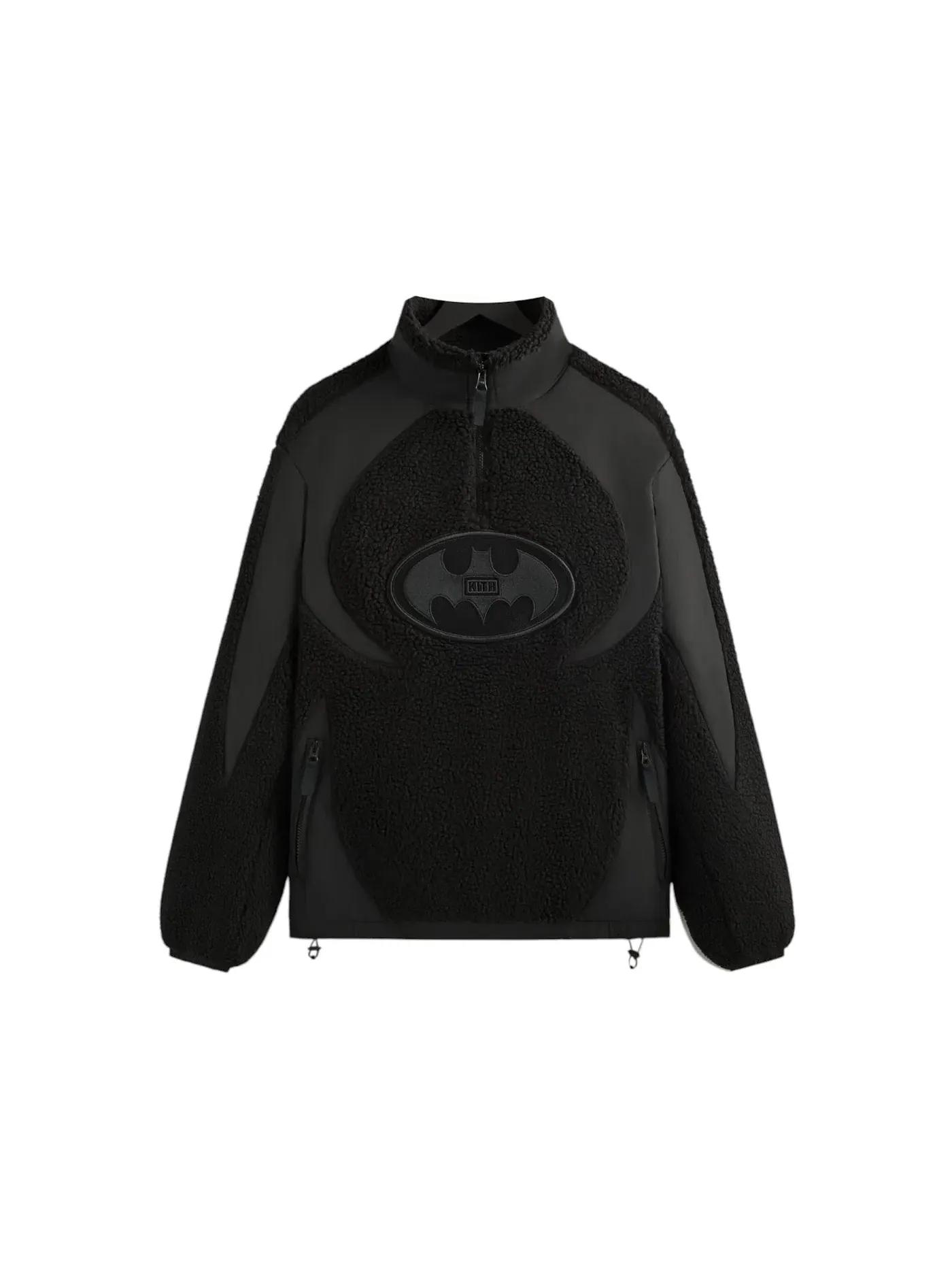 Мужская куртка-бомбер из флиса Kith x Batman Quarter Zip Sherpa Jacket — изображение 1 из 2, черный