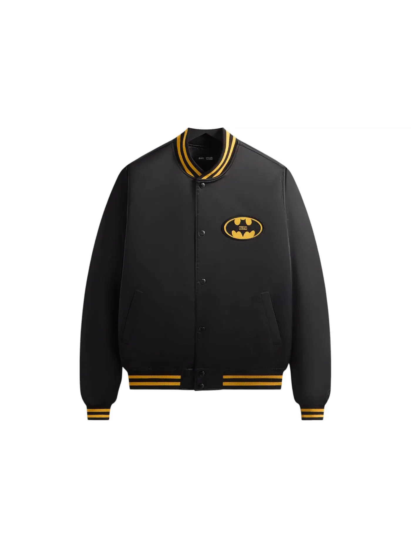 Мужская куртка-бомбер из сатина Kith x Batman Black — изображение 1 из 2