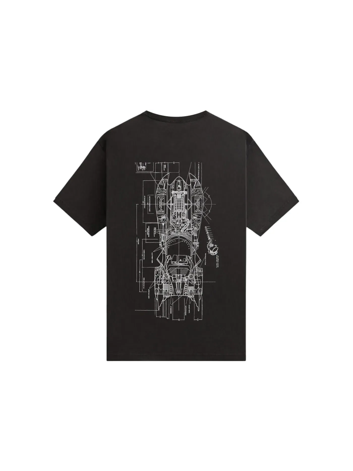 Мужская футболка с принтом Kith x Batman Schematics Vintage Tee — изображение 2 из 2, черный