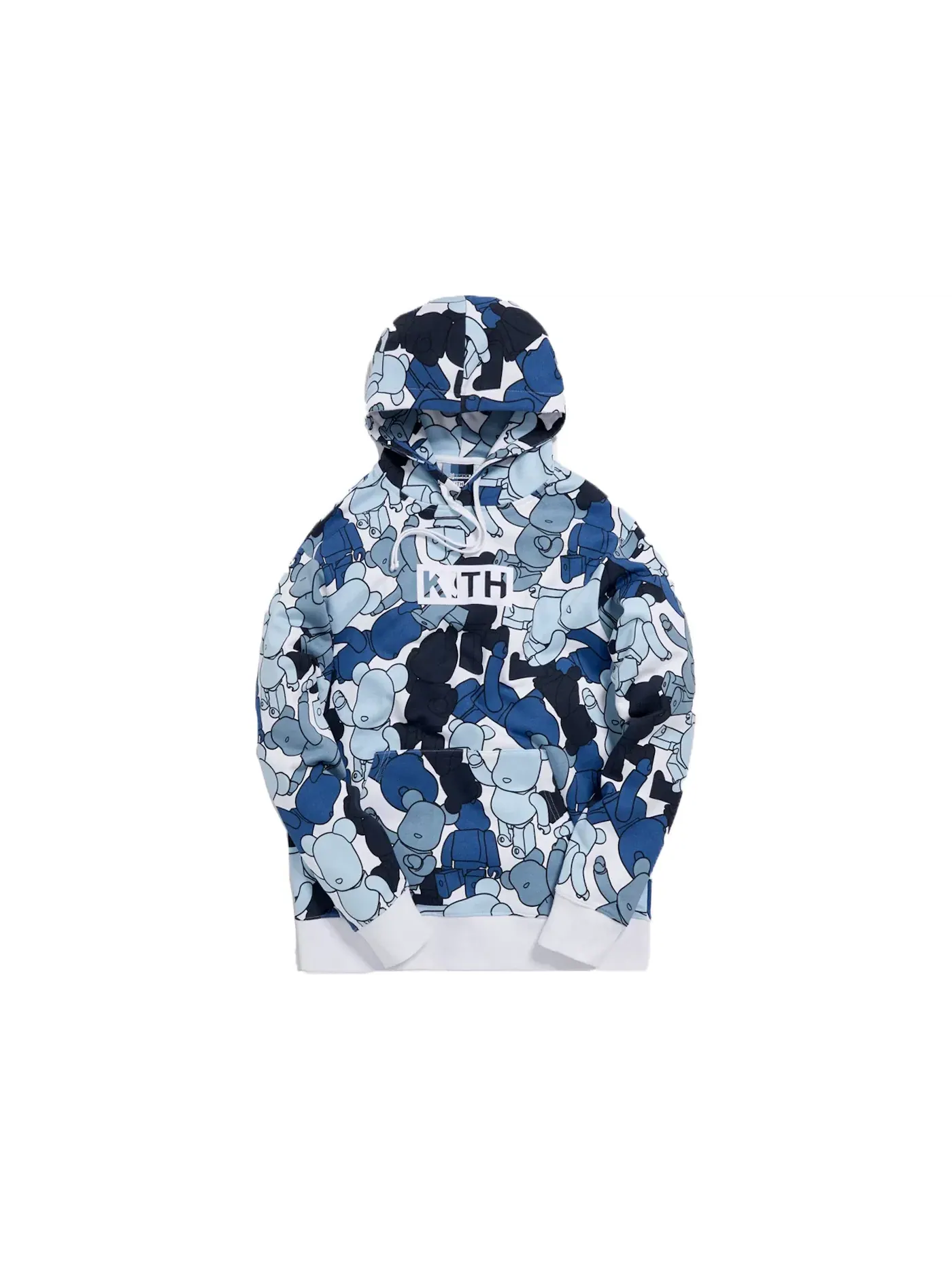 Мужской худи с принтом Kith x Bearbrick Pattern Hoodie Multi — изображение 1 из 1, мульти