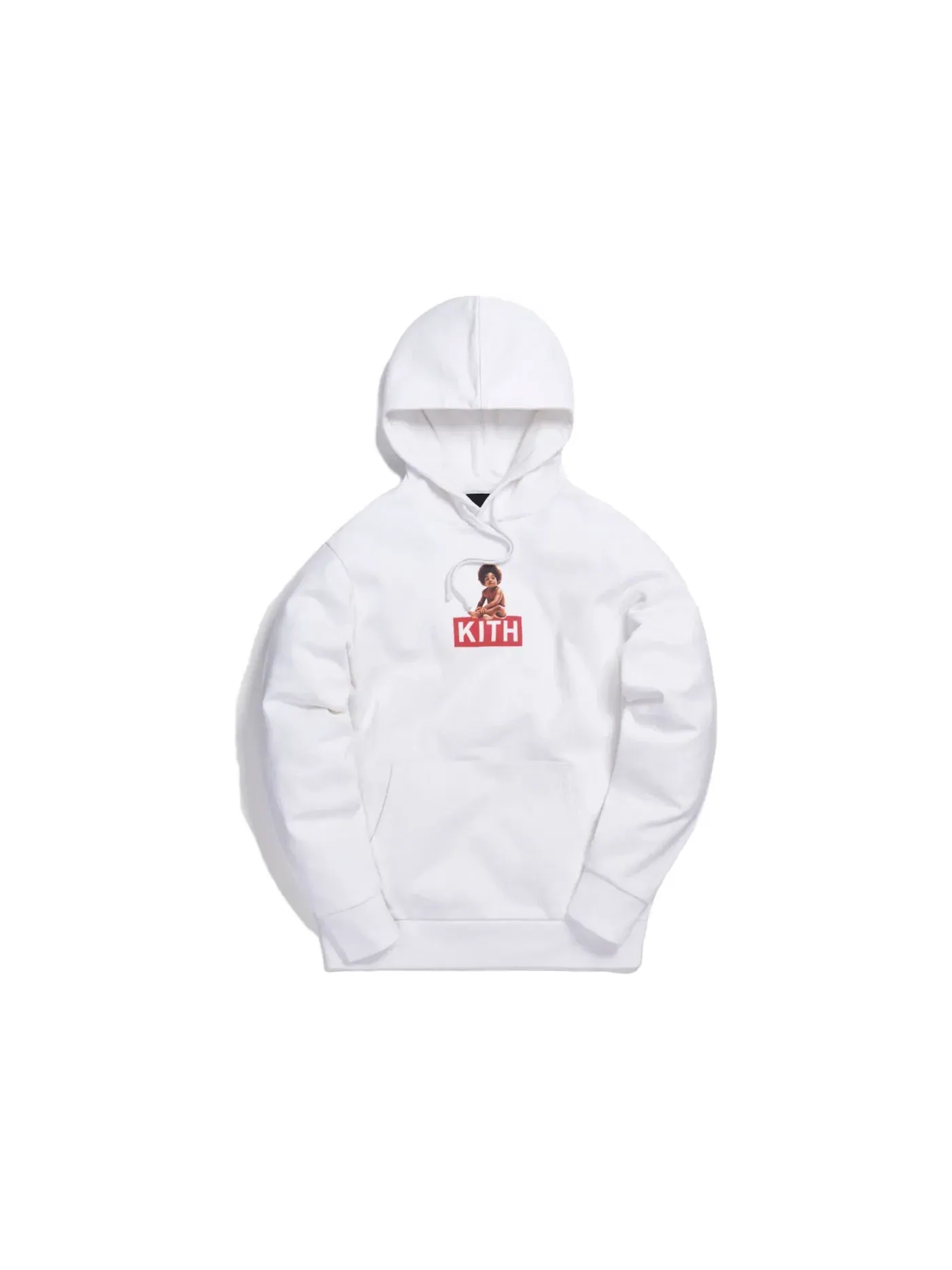Мужская худи с принтом Kith x Biggie Classic Logo Hoodie Kith — изображение 1 из 1, белый