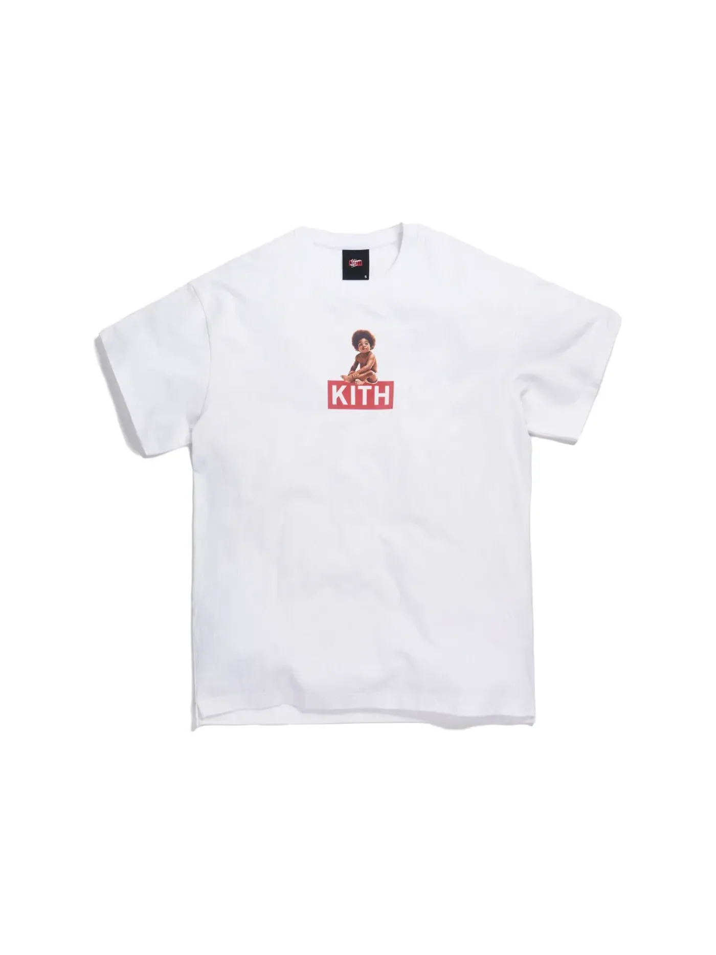 Мужская футболка с принтом Kith x Biggie Classic Logo Tee Kith — изображение 1 из 1, белый