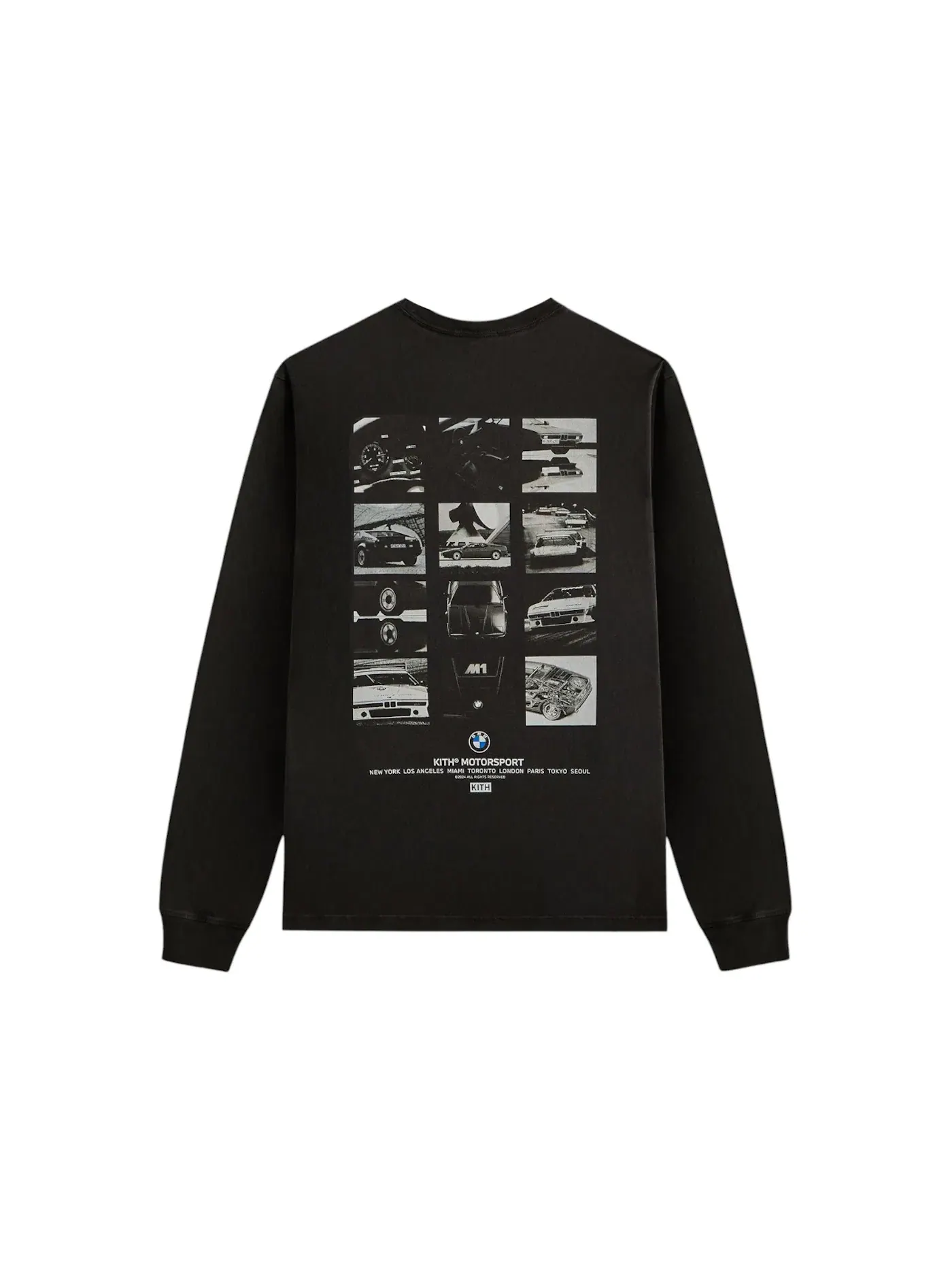 Мужская футболка с длинным рукавом Kith x BMW Gallery Vintage Long Sleeve Tee — изображение 2 из 2, черный