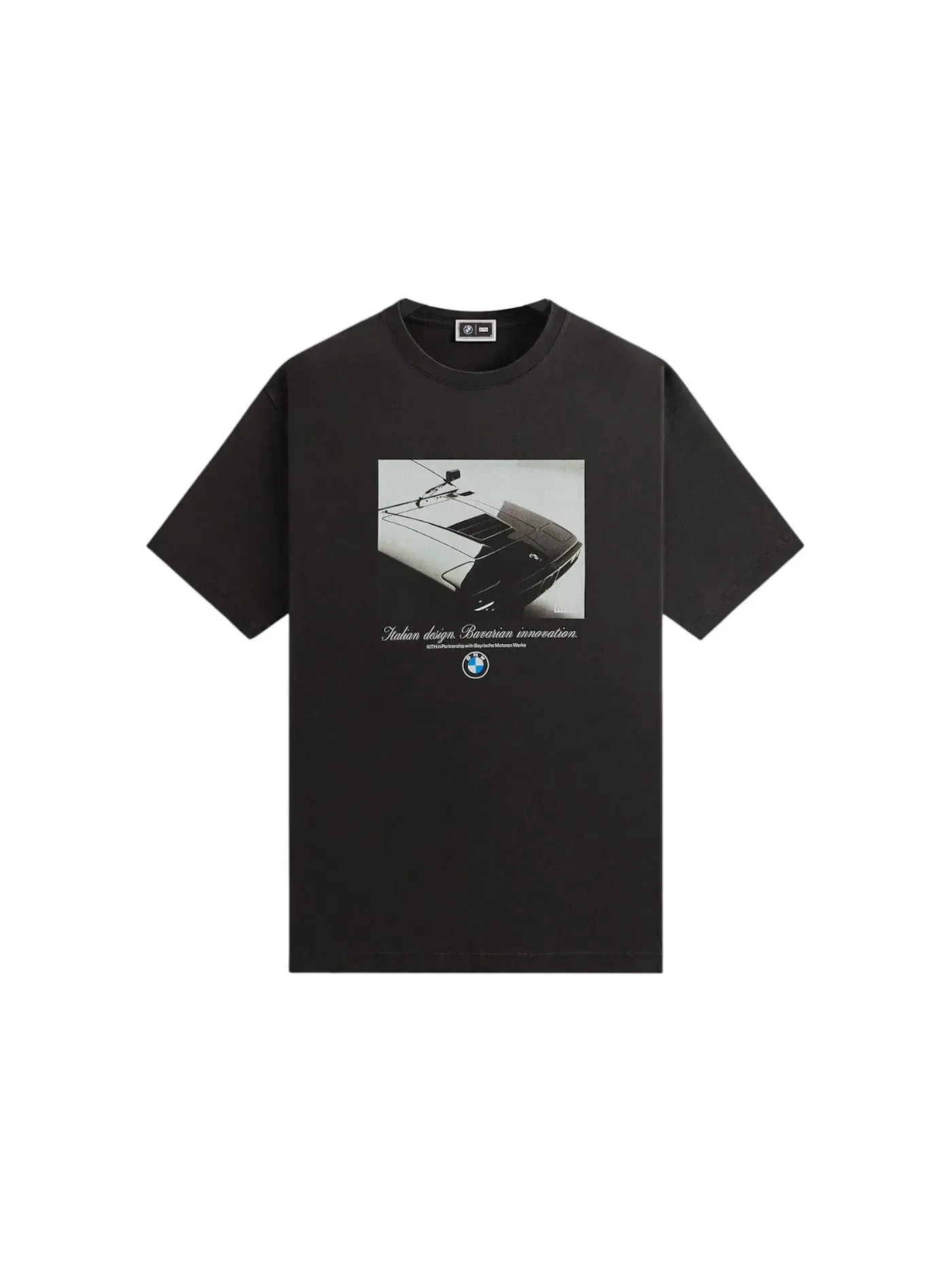 Мужская футболка с принтом Kith x BMW M1 Portrait Vintage Tee Kith — изображение 1 из 2, черный