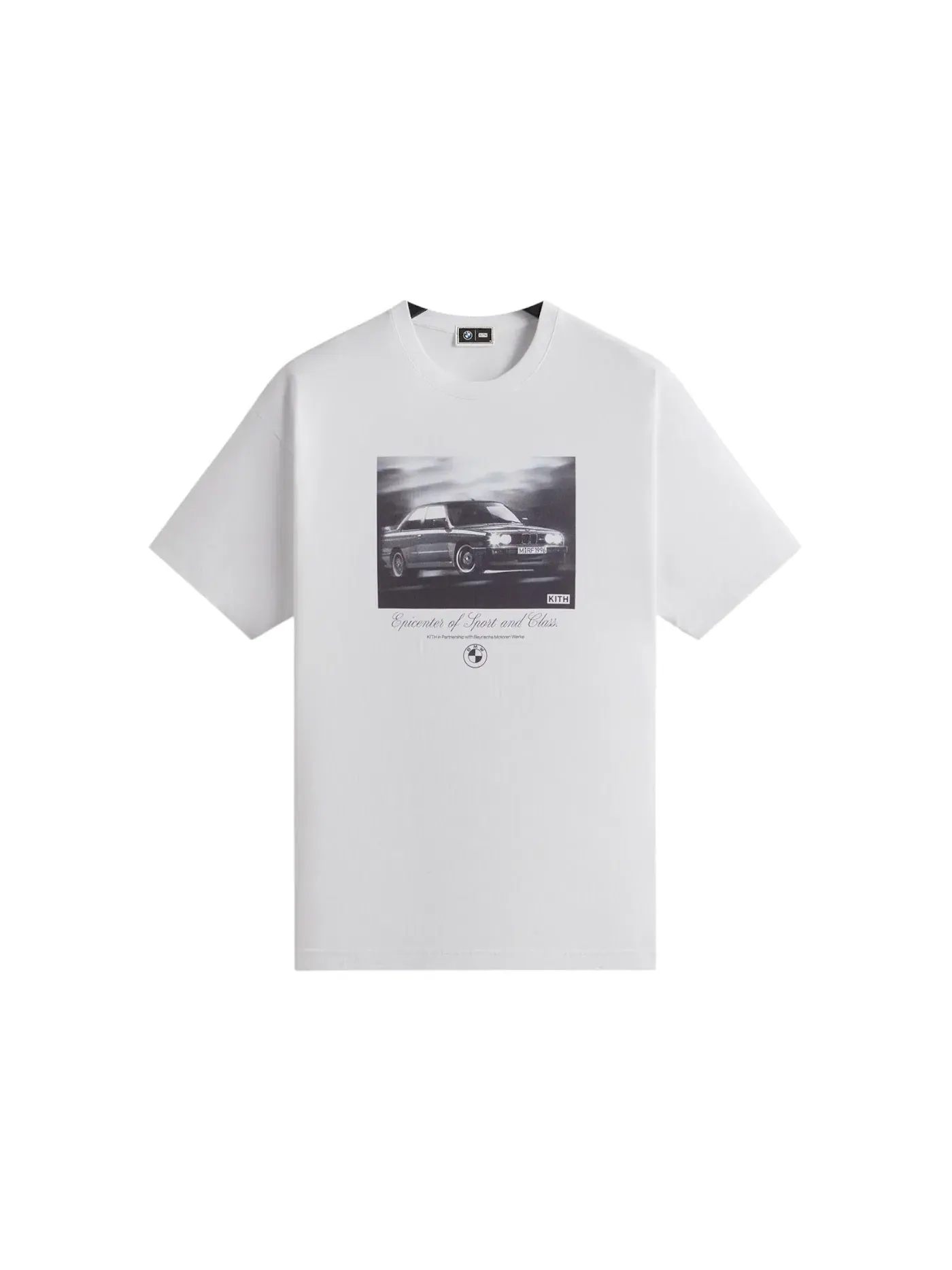 Мужская футболка с принтом Kith x BMW M3 Portrait Vintage Tee Kith — изображение 1 из 2, белый