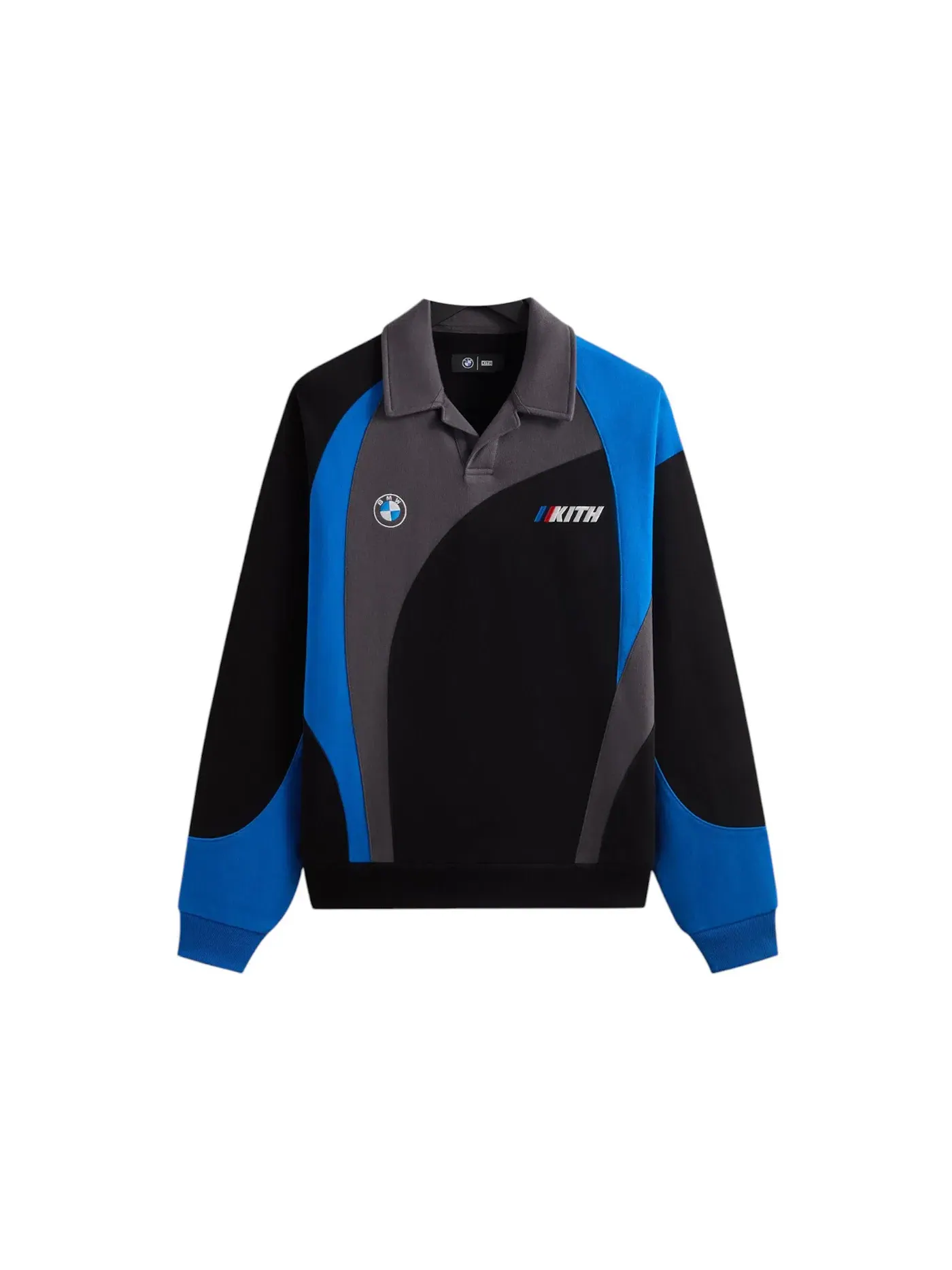 Мужская рубашка-регби с длинным рукавом Rugby Kith — изображение 1 из 1, черный