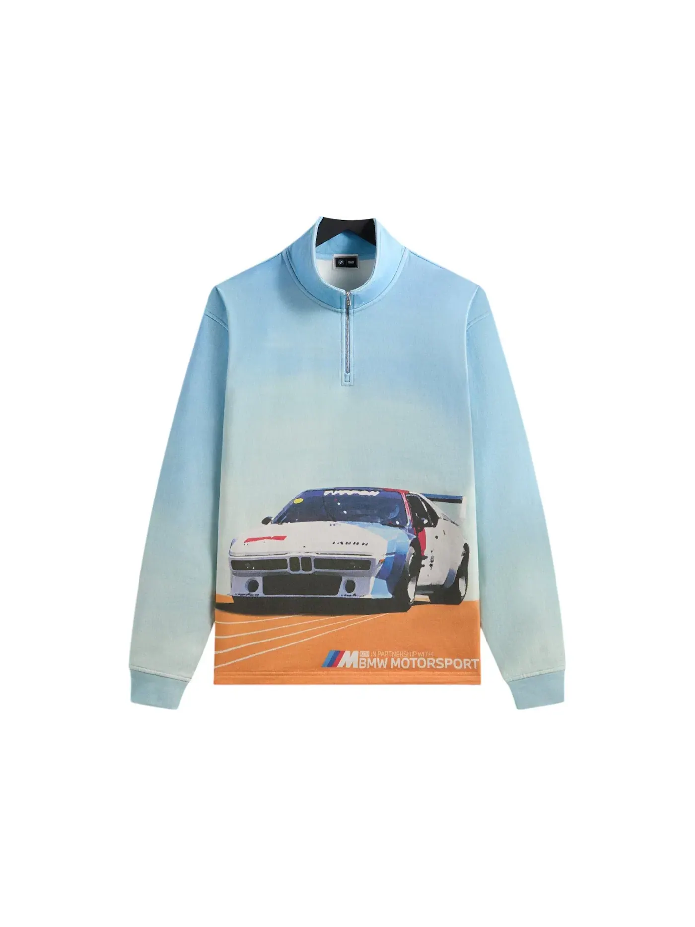 Мужская куртка с четверть-застежкой-молнией Kith x BMW Retro Vintage Quarter Zip White — изображение 1 из 1