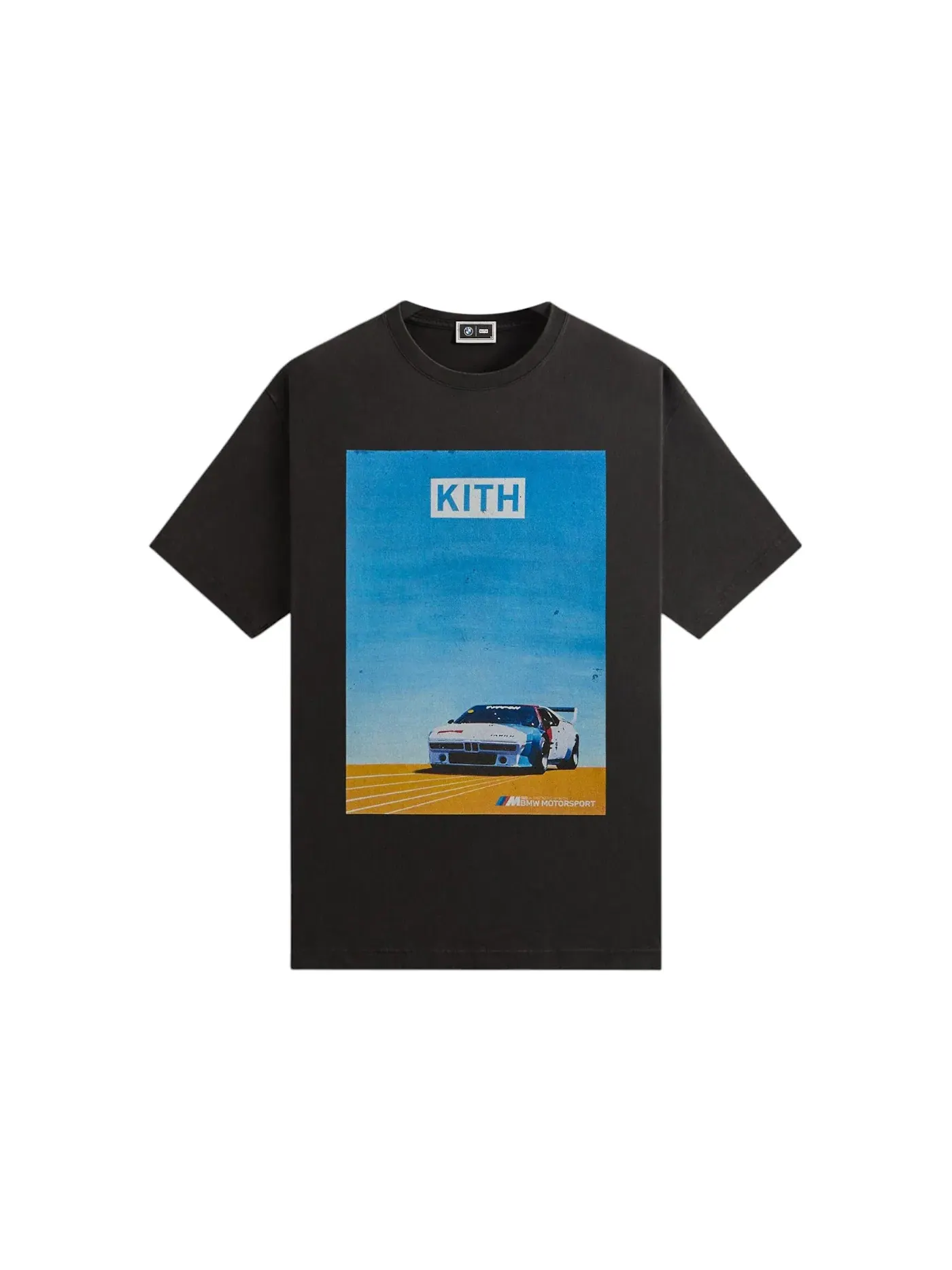Мужская футболка с принтом Kith x BMW Retro Vintage Tee Kith — изображение 1 из 2, черный