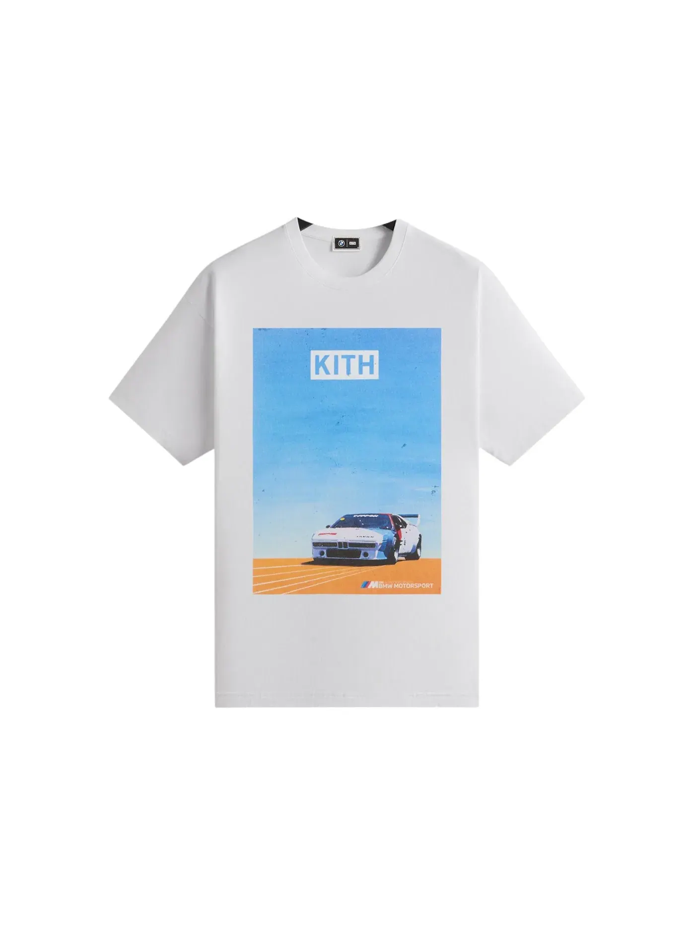 Мужская футболка с принтом Kith x BMW Retro Vintage Tee Kith — изображение 1 из 2, белый