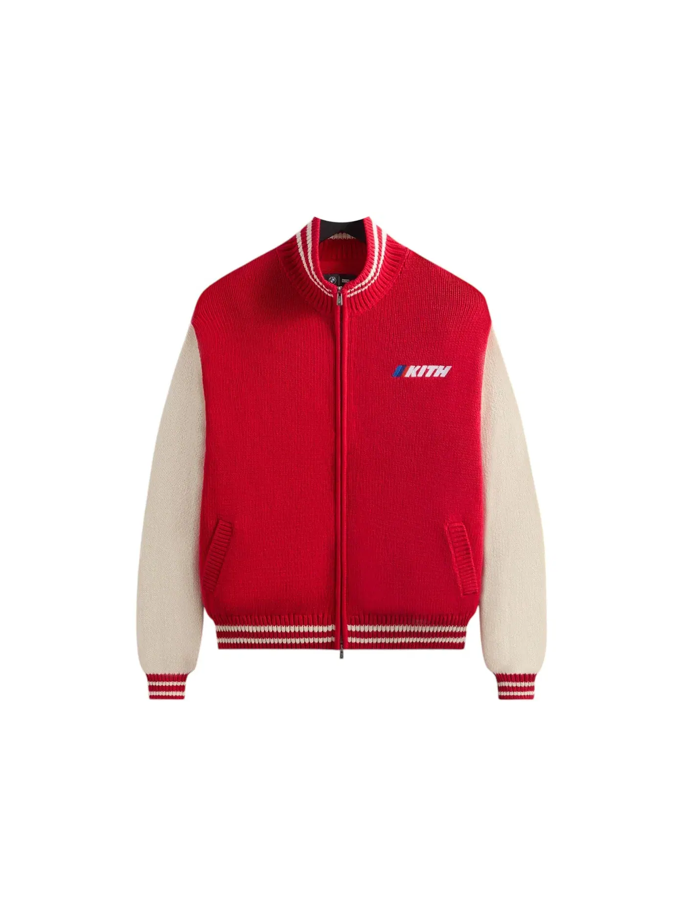 Мужская куртка-свитер на молнии Kith x BMW Wyona — изображение 1 из 1, киноварь