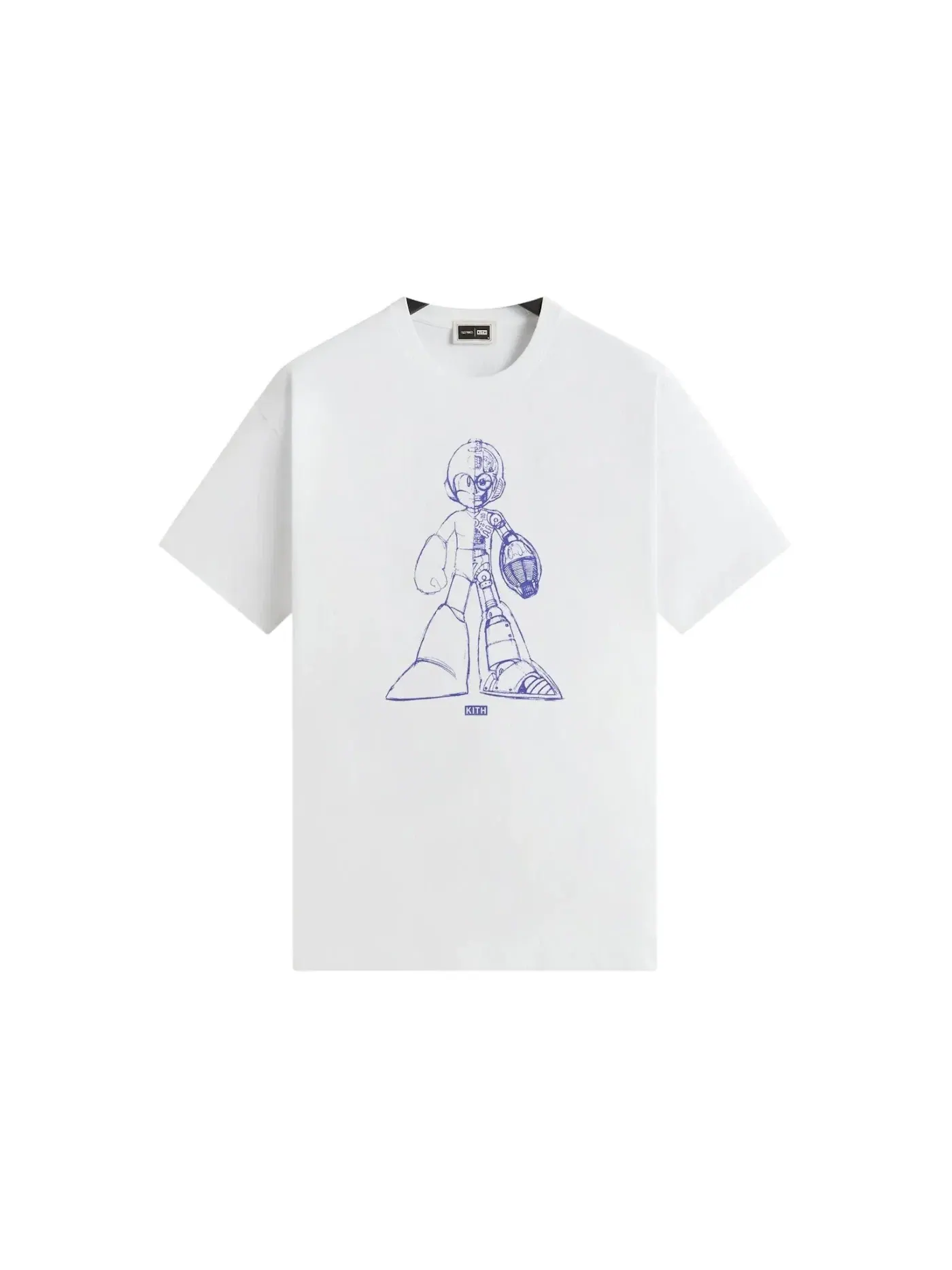 Мужская футболка с принтом Kith x Capcom Mega Man Sketch Vintage Tee — изображение 1 из 2, белый
