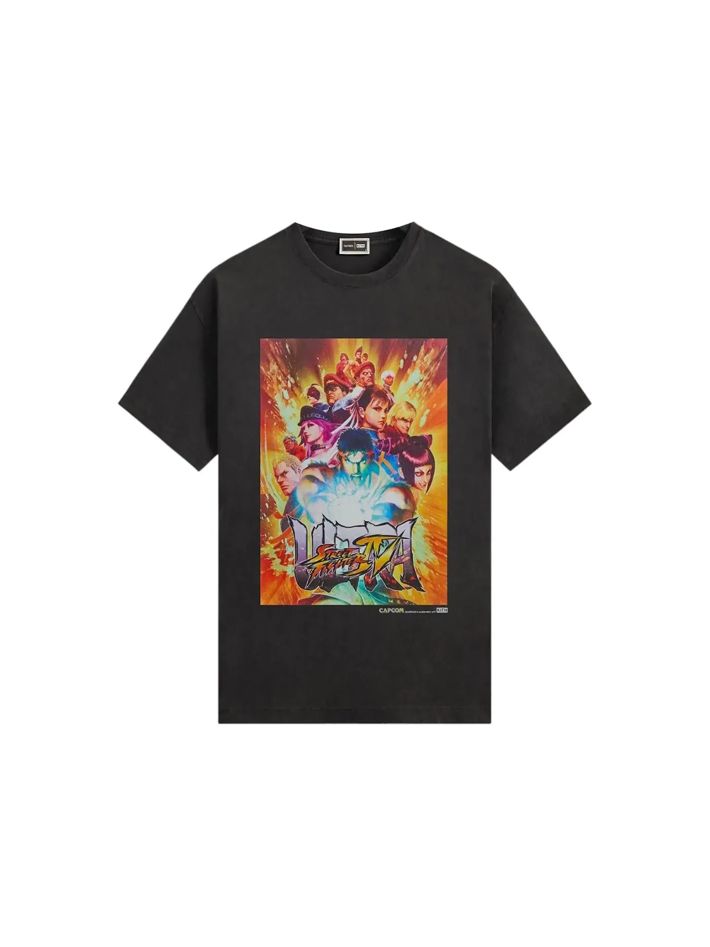 Мужская футболка с принтом Kith x Capcom Street Fighter IV Ultra Vintage Tee Kith — изображение 1 из 2, черный