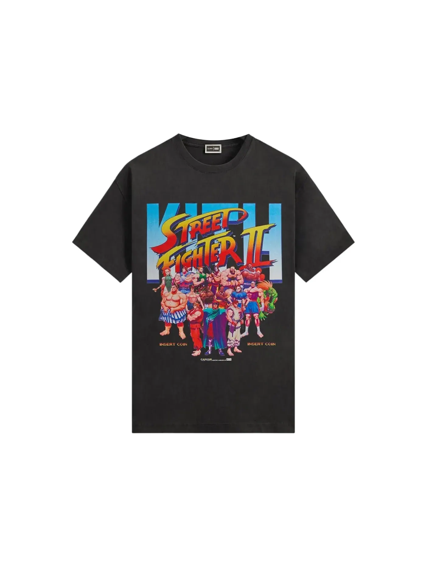 Мужская футболка с принтом Kith x Capcom Super Street Fighter Vintage Tee — изображение 1 из 2, черный