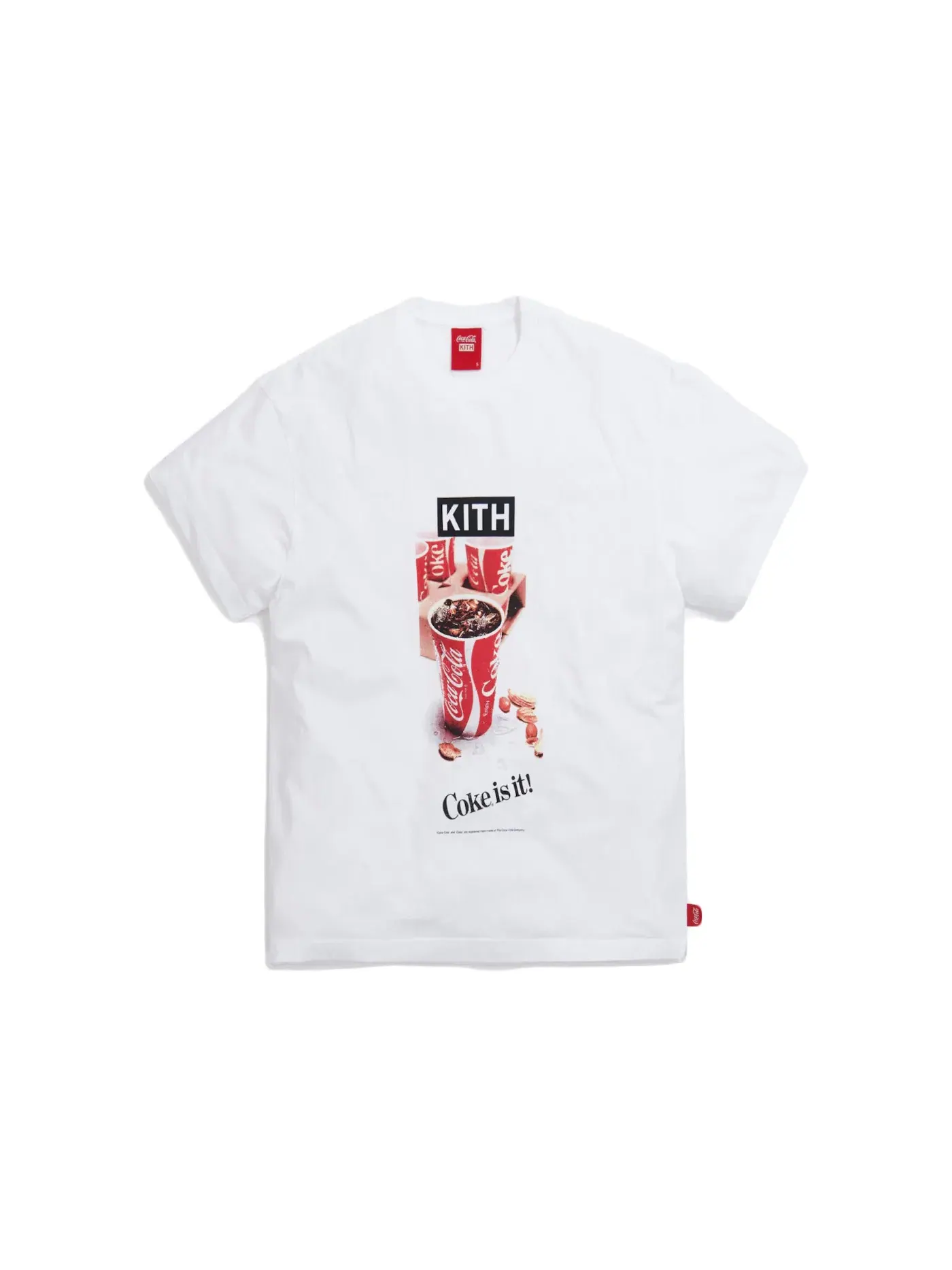Мужская футболка с принтом Kith x Coca-Cola Ad Vintage Tee — изображение 1 из 2, белый