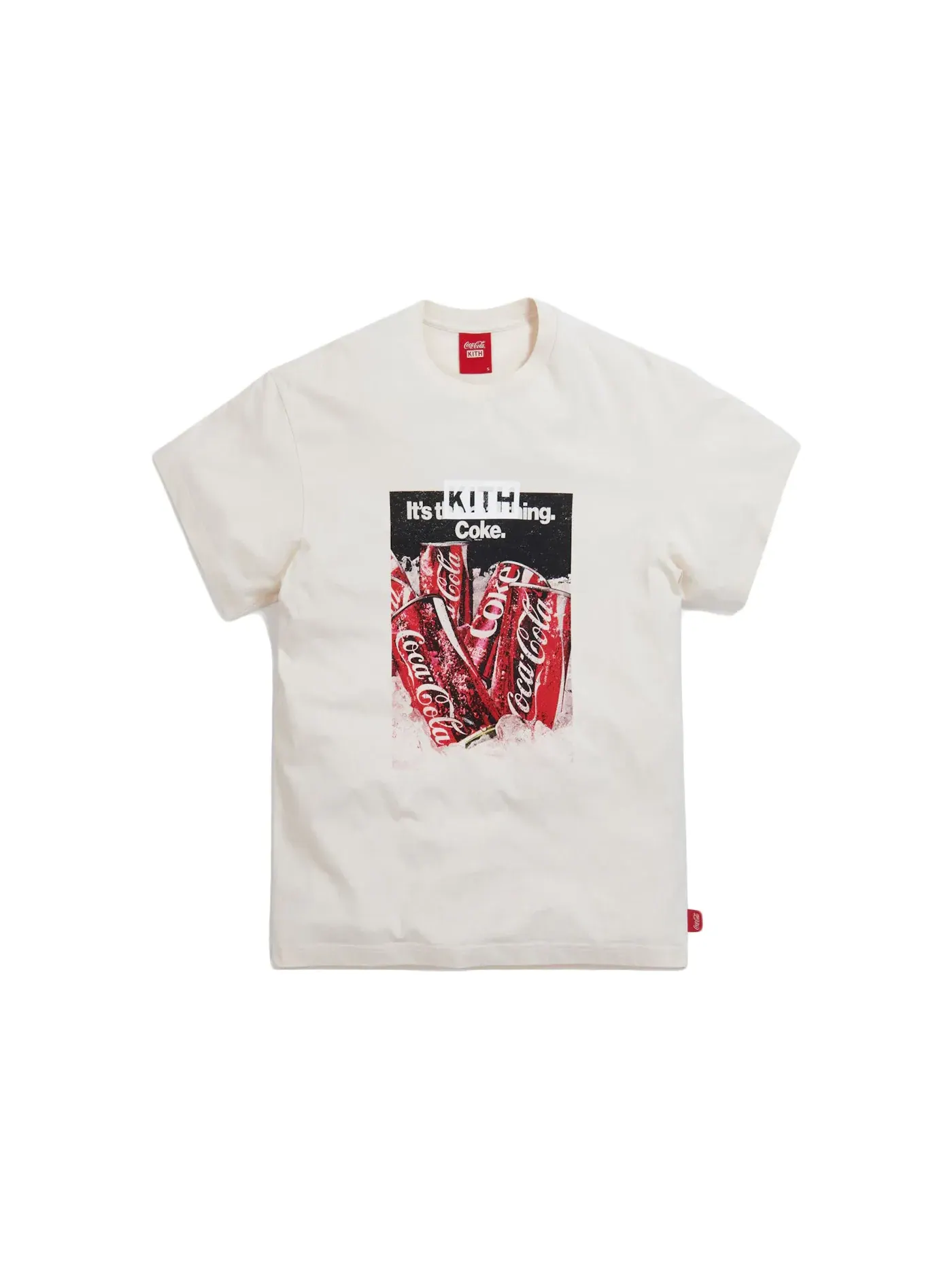 Мужская футболка с принтом Kith x Coca-Cola Chilled Vintage Tee — изображение 1 из 2, белый